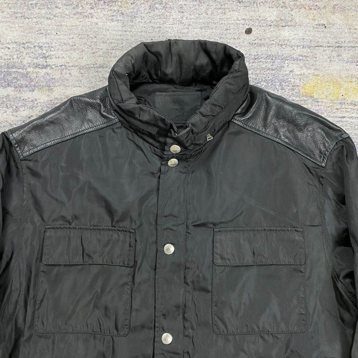 Prada jacket mix leather