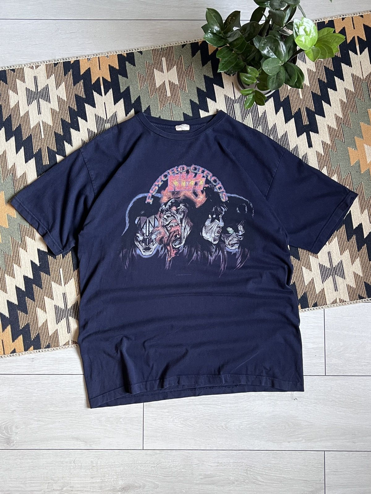 Vintage Vintage 1988 KISS Concert Psycho Circus Tour T-shirt Size US XL / EU 56 / 4 - 1 Thumbnail