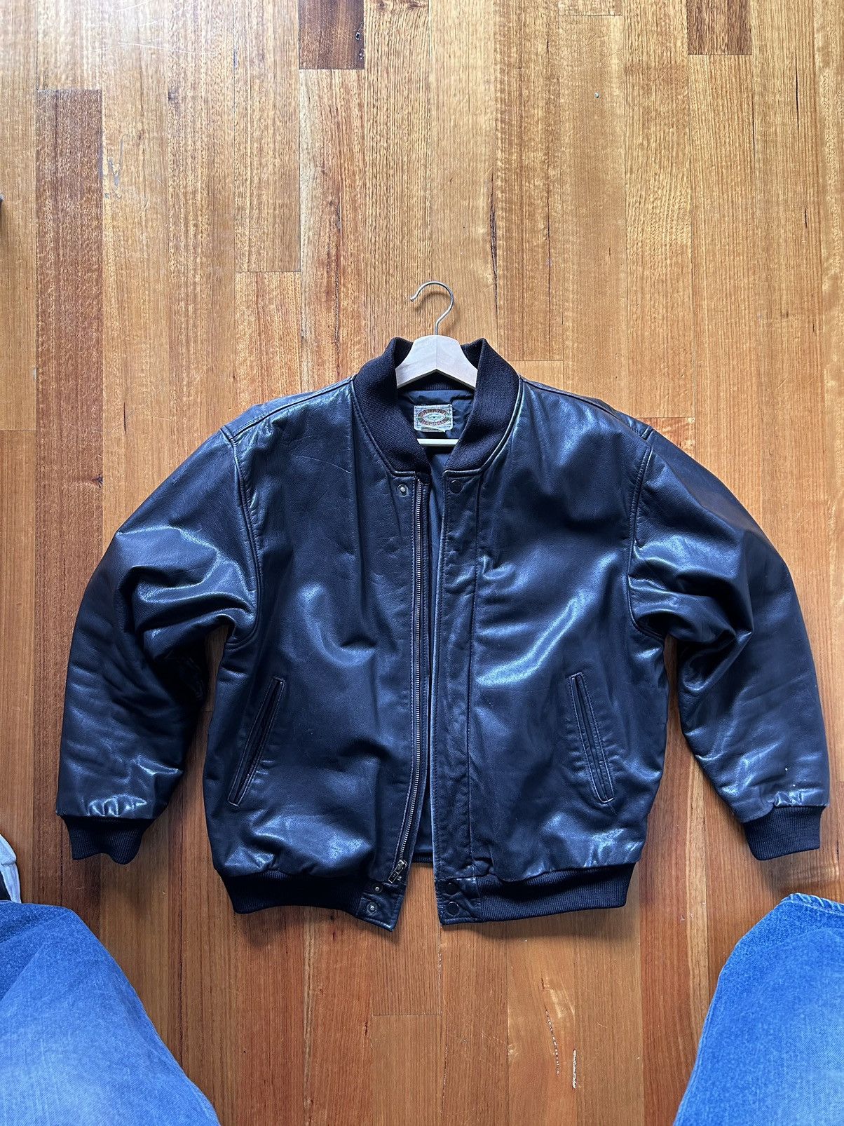 Banana Republic Vintage Banana Republic Leather Bomber Jacket | Grailed