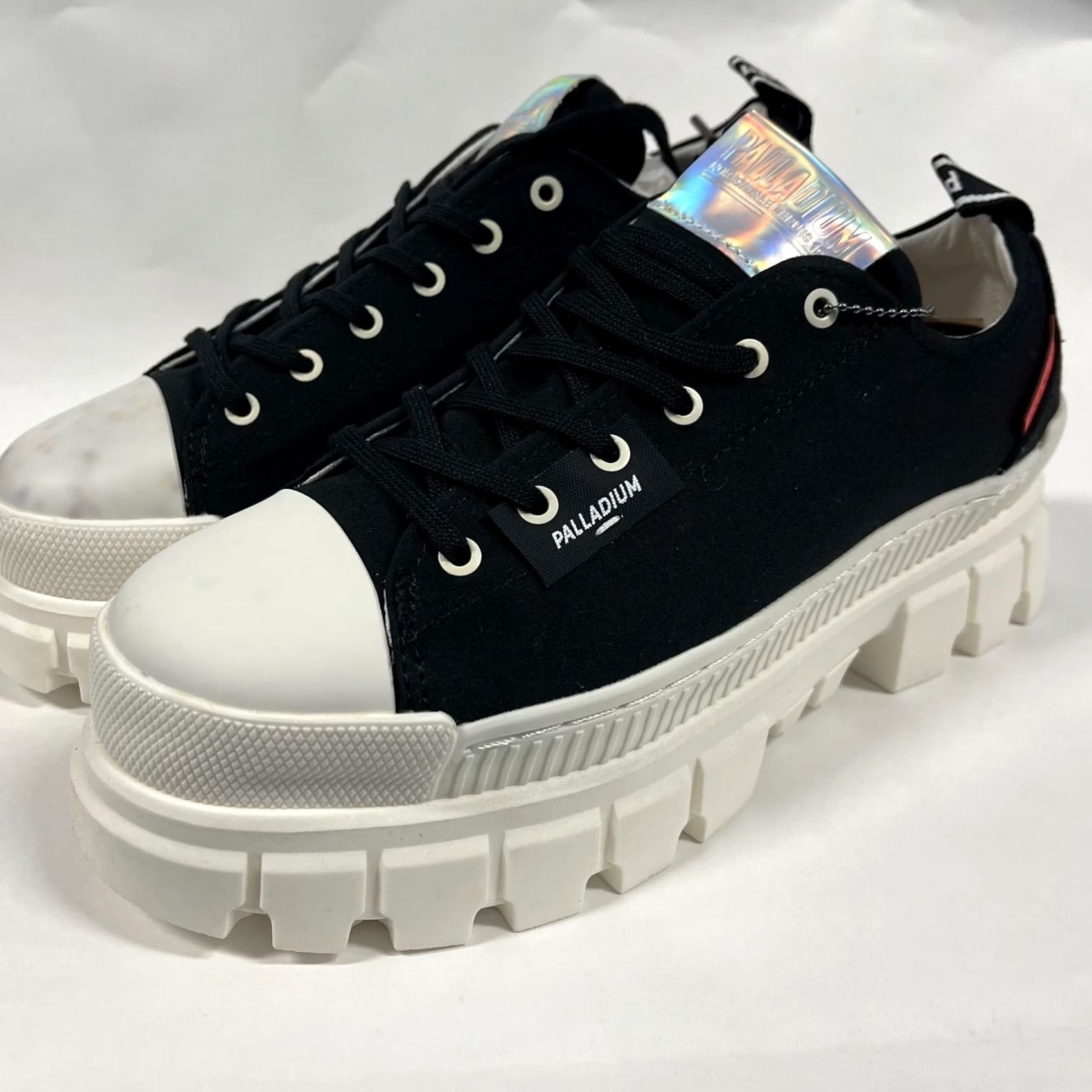 Palladium Palladium Boot Womens 10 Black Marshmallow Chunky Sole 97 Lo TX Platform Round Toe Shameless Sized US 10 Shoes Women Size US 10 / IT 40 - 4 Thumbnail