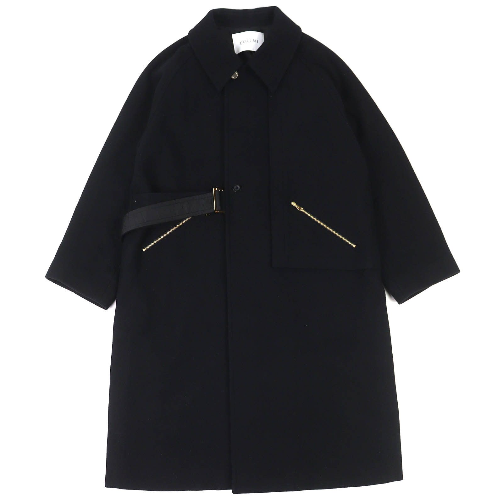Other Other CULLNI Soutien Collar Tie Locken Wool Coat Textile Outerwear CU-054-ST DUTY FREE for USA Size ONE SIZE - 1 Thumbnail