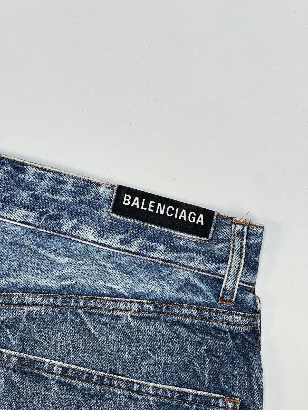 Balenciaga Balenciaga Trompe L’oeil Popeline Denim Pants Size US 30 / EU 46 - 5 Thumbnail
