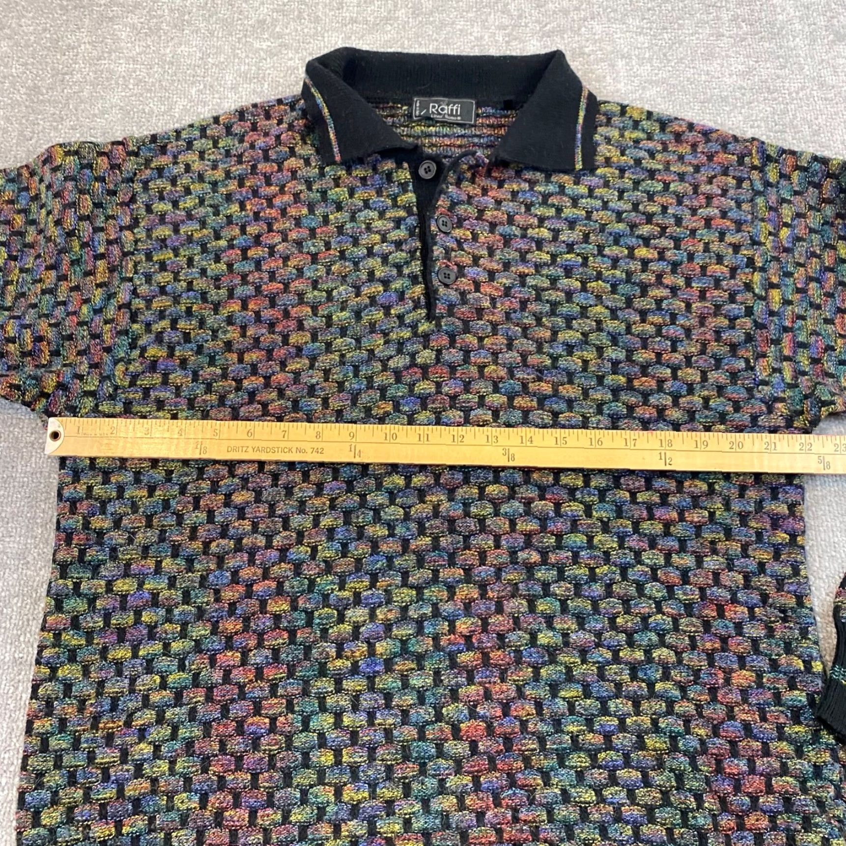 Vintage VINTAGE Linea Uomo Sweater Men's Large Geometric Knit Angora Wool Italy 90s Outerwear Mens L Size US L / EU 52-54 / 3 - 5 Thumbnail