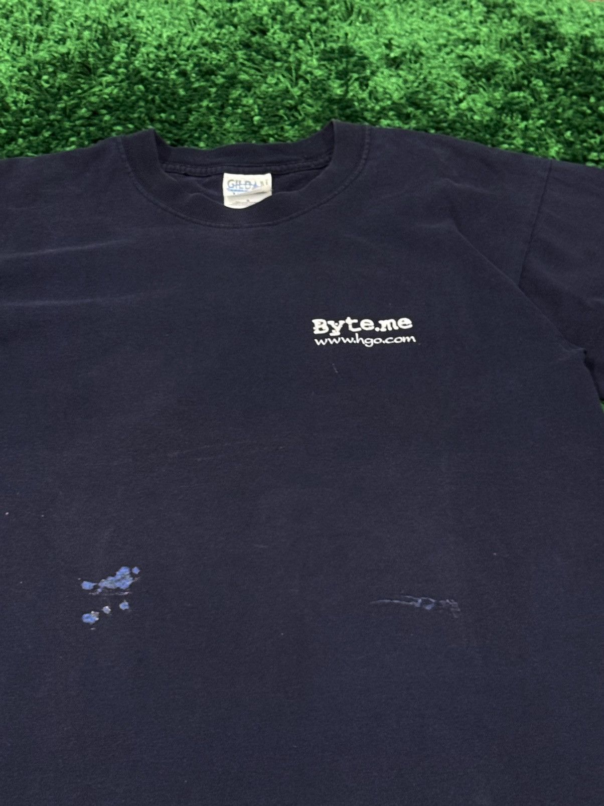 Vintage RARE Vintage Internet Byte.Me Com Website Distressed Tee Size US L / EU 52-54 / 3 - 2 Thumbnail