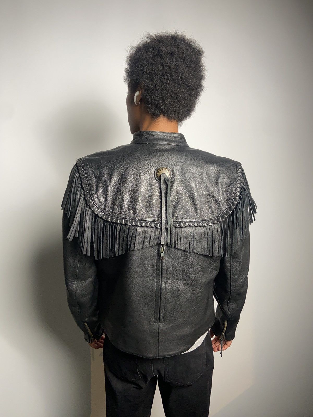 Harley Davidson × Vintage Vintage Harley Leather biker Jacket Size US S / EU 44-46 / 1 - 2 Thumbnail
