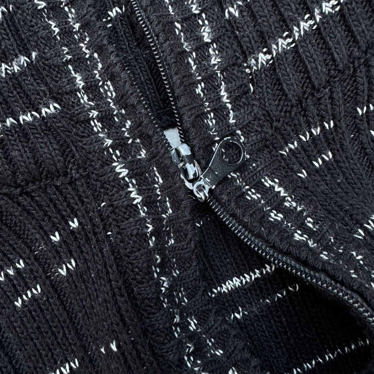 If Only Was True Vintage Japanese Style Zip 1/4 Knit Sweater Y2K 00s USA Size US L / EU 52-54 / 3 - 8 Thumbnail