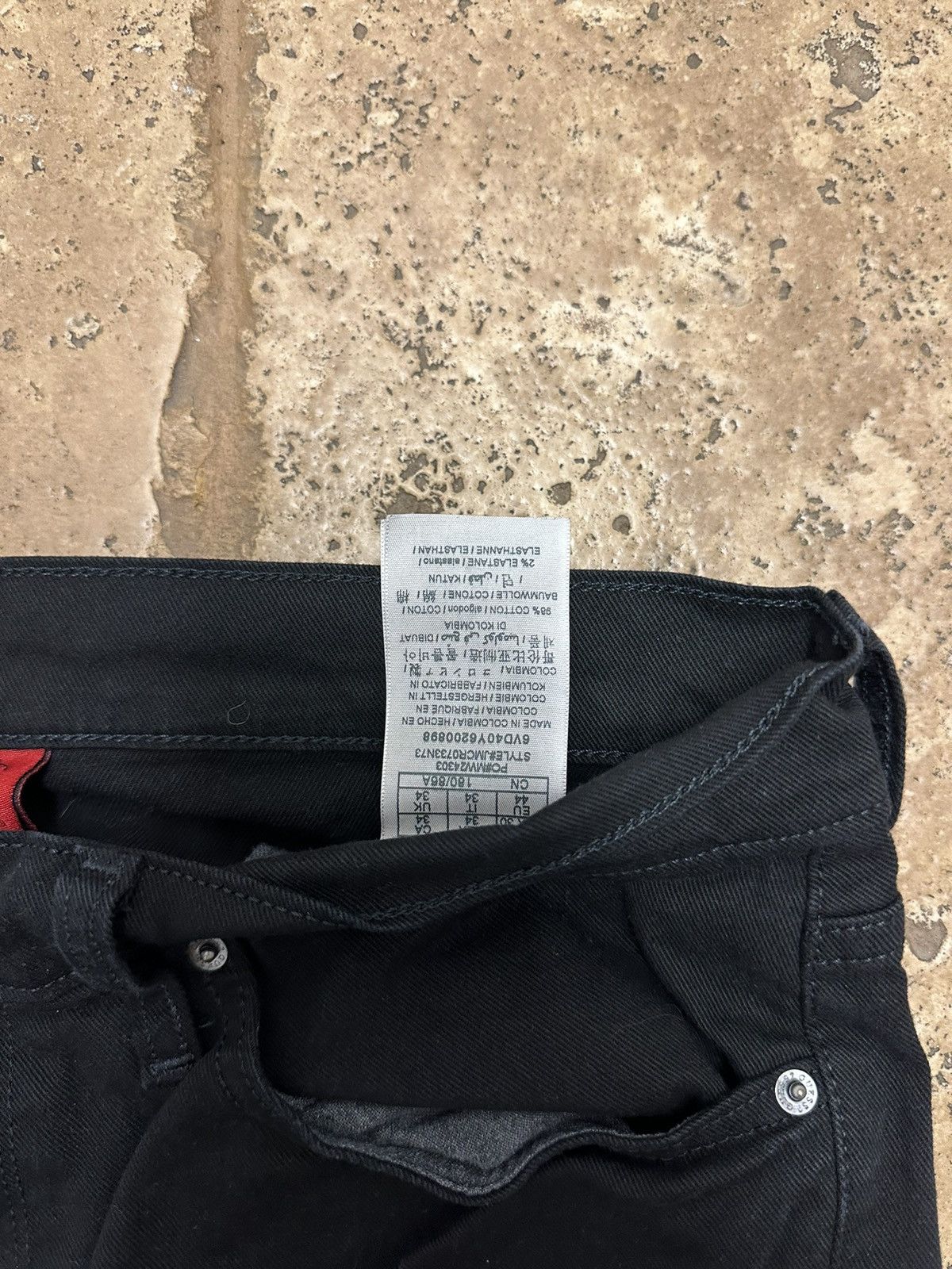 Guess Guess Men’s Black Denim Jeans Pants Lincoln Slim Straight Size US 34 / EU 50 - 6 Thumbnail