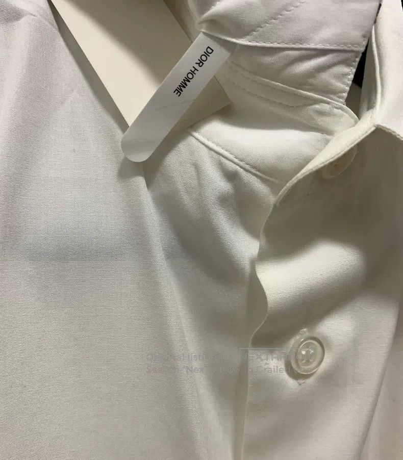 Dior Dior size 39 White Cuff Ribbon Shirt Size US L / EU 52-54 / 3 - 5 Thumbnail