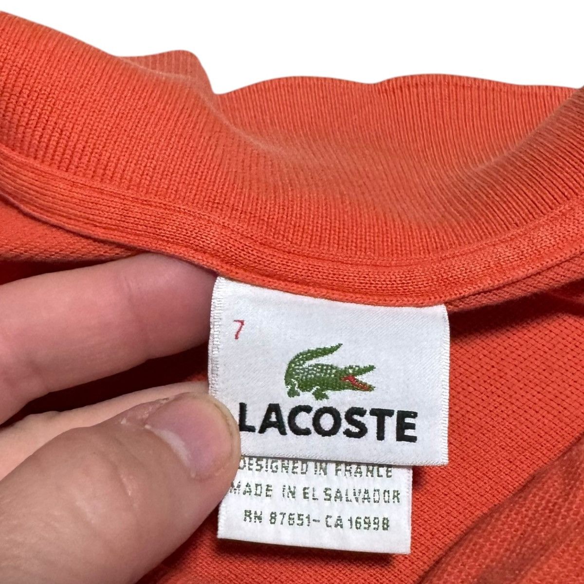 Lacoste Lacoste Made in France Orange Polo Shirt Men’s Large 7 Size US L / EU 52-54 / 3 - 5 Thumbnail