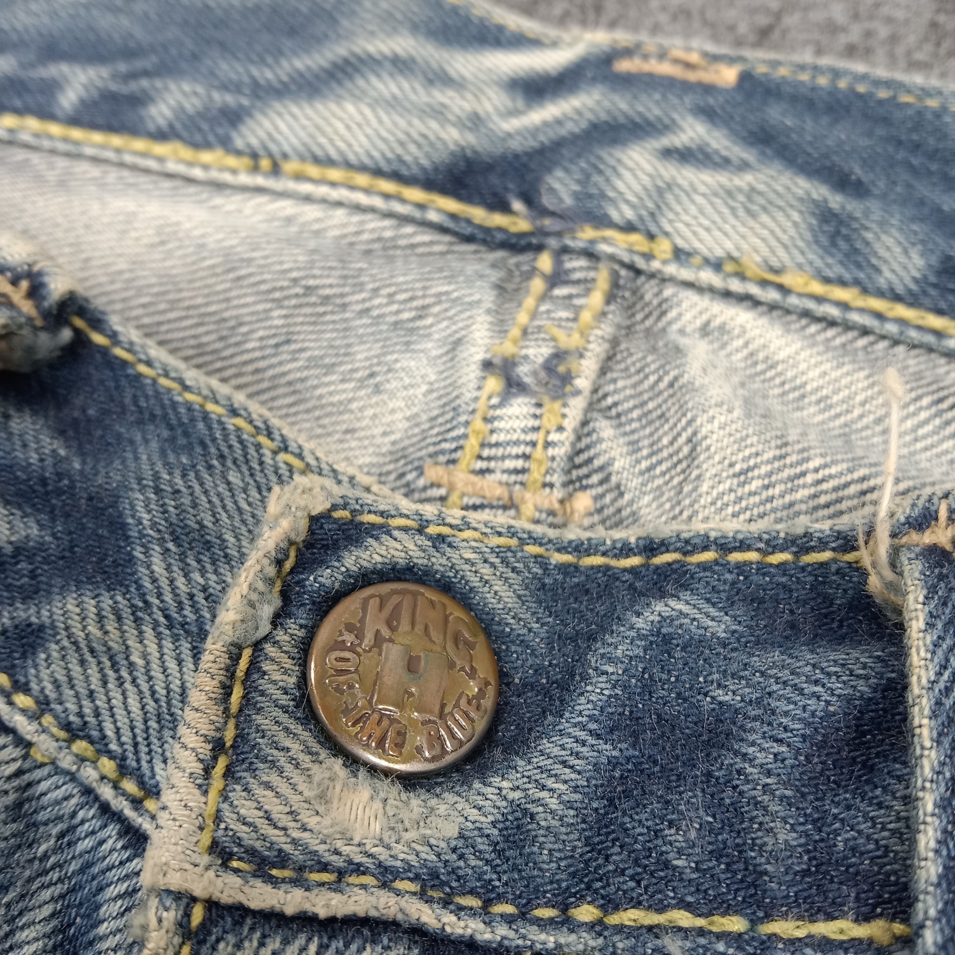 Blue Blue Japan Blue Blue Japan Distressed Denim Jeans E1A34 Size US 32 / EU 48 - 4 Thumbnail