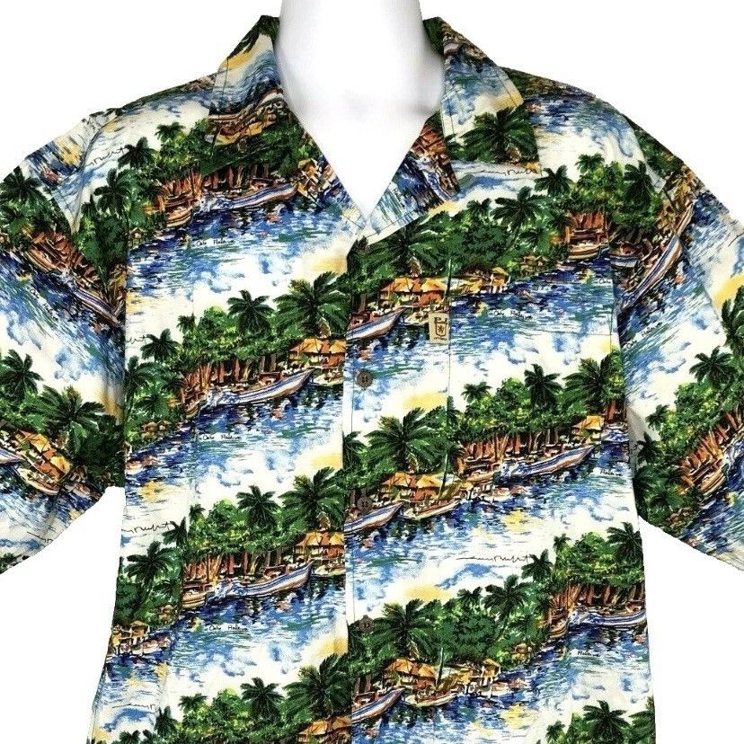 Other Guy Buffet Haleiwa Oahu Mens Hawaiian Shirt size XL 49x32 PJ Size US XL / EU 56 / 4 - 1 Thumbnail