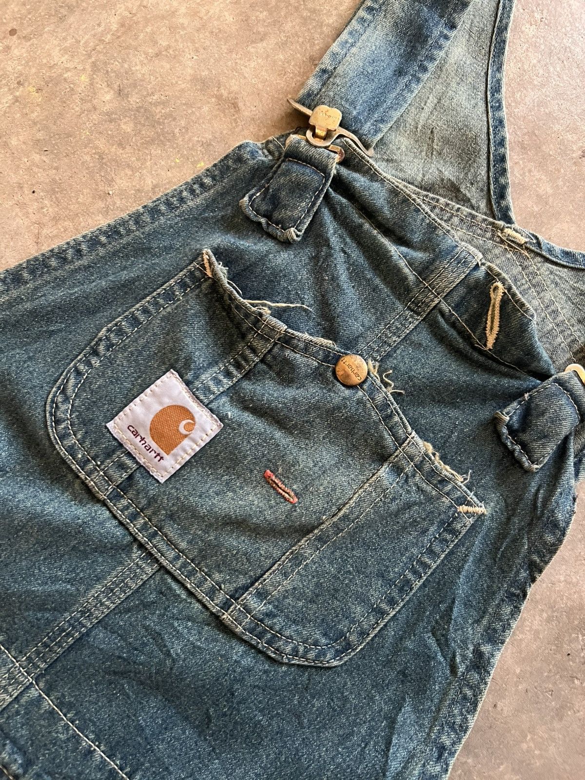 Carhartt Carhartt Denim Vintage Overalls Size US 28 / EU 44 - 5 Thumbnail