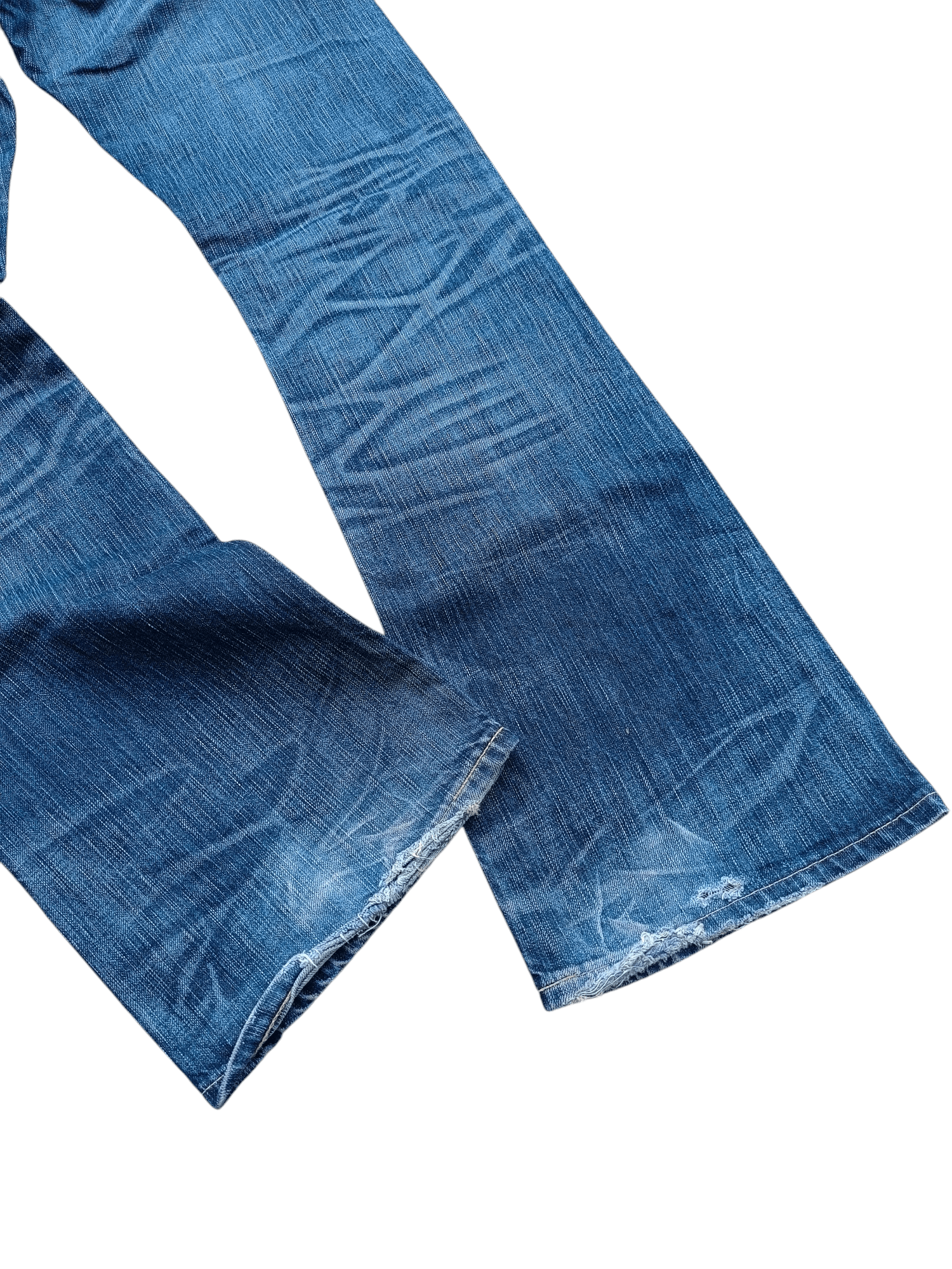 Edwin FLARED 90s Edwin 503 Flare BlueTrip Whiskers Faded Jeans Size US 32 / EU 48 - 18 Thumbnail