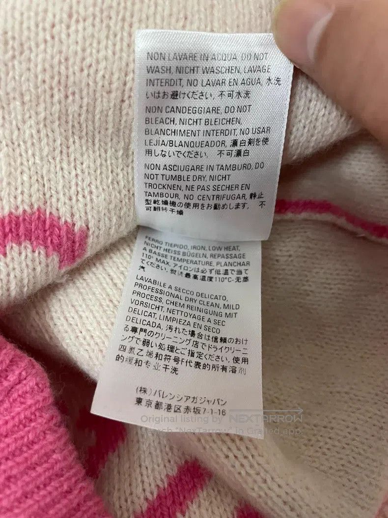 Balenciaga Balenciaga Pink logo sweater Size US S / EU 44-46 / 1 - 5 Thumbnail