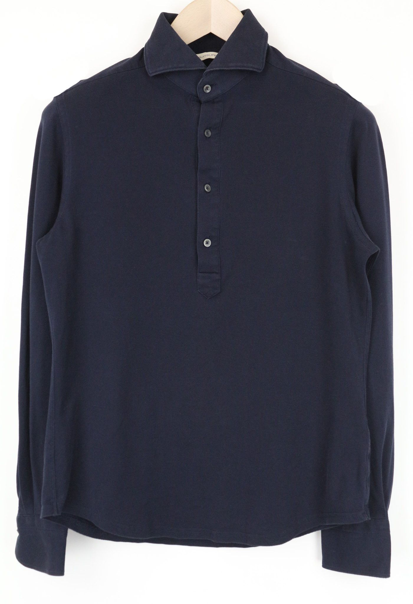 Suitsupply 37/38 14½/15 Navy Blue Cotton Polo Shirt 74018 Size US S / EU 44-46 / 1 - 1 Thumbnail
