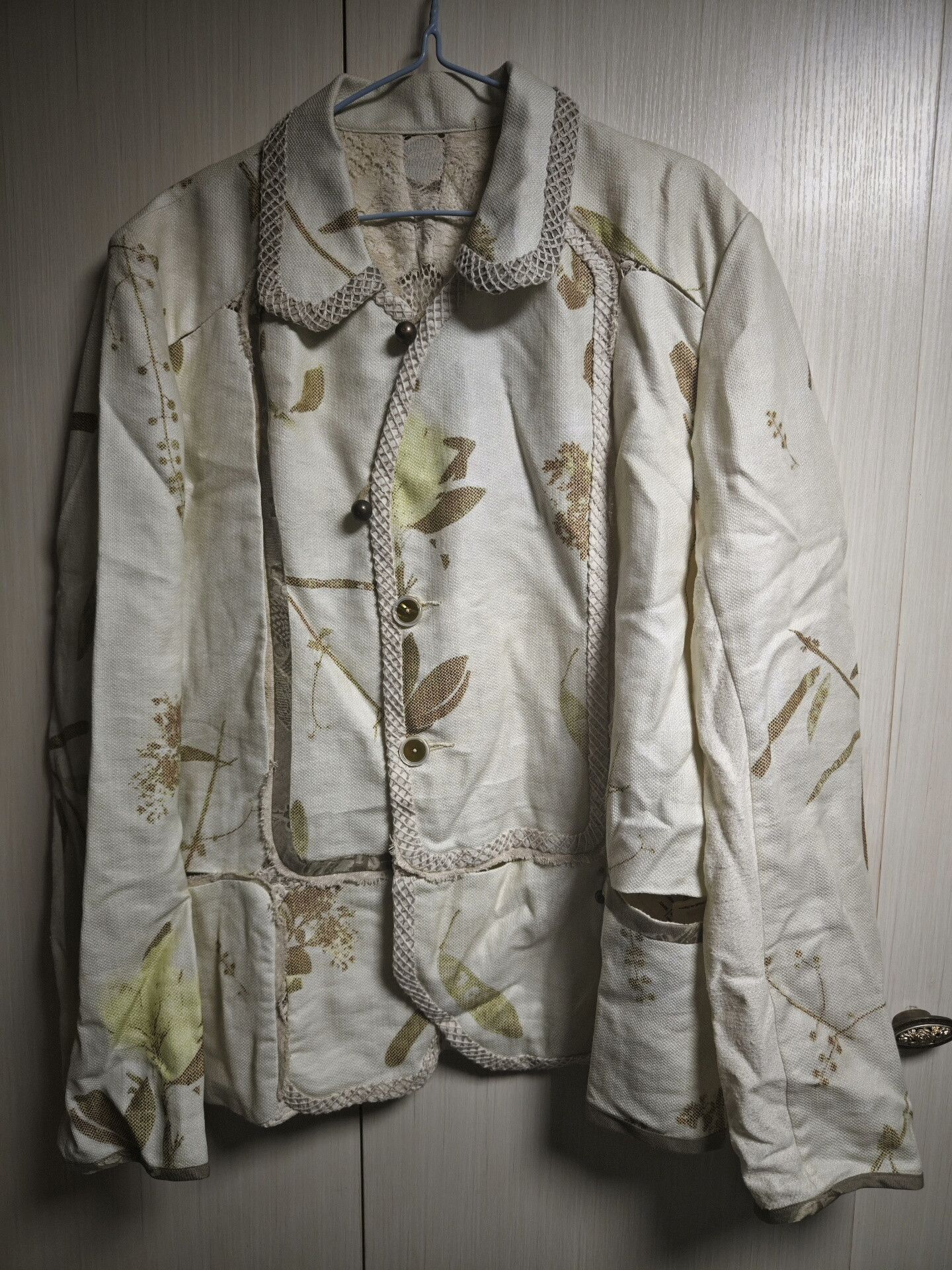 elegant hollow knit jacket unisex design