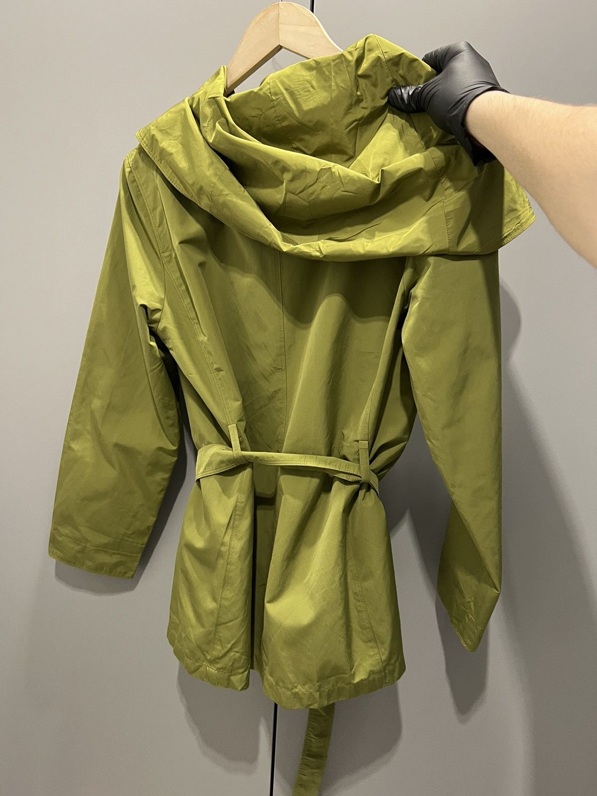Max Mara Max Mara Rainwear Green Belted Wrap Coat Open Front Jacket Size M / US 6-8 / IT 42-44 - 10 Thumbnail