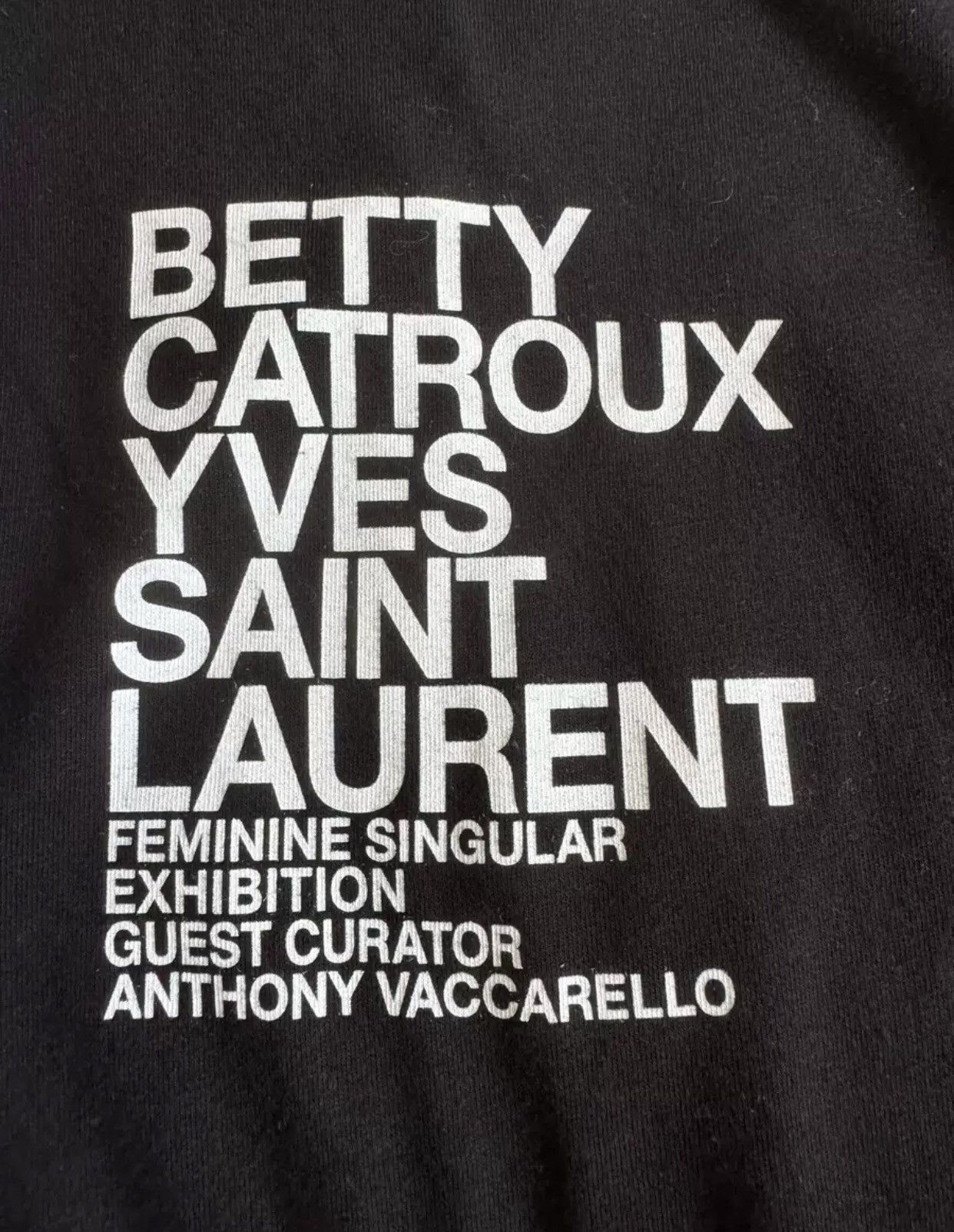 Saint Laurent Paris × Yves Saint Laurent Saint Laurent Back Letter T-shirt2412-Nextarrow Size US M / EU 48-50 / 2 - 6 Thumbnail