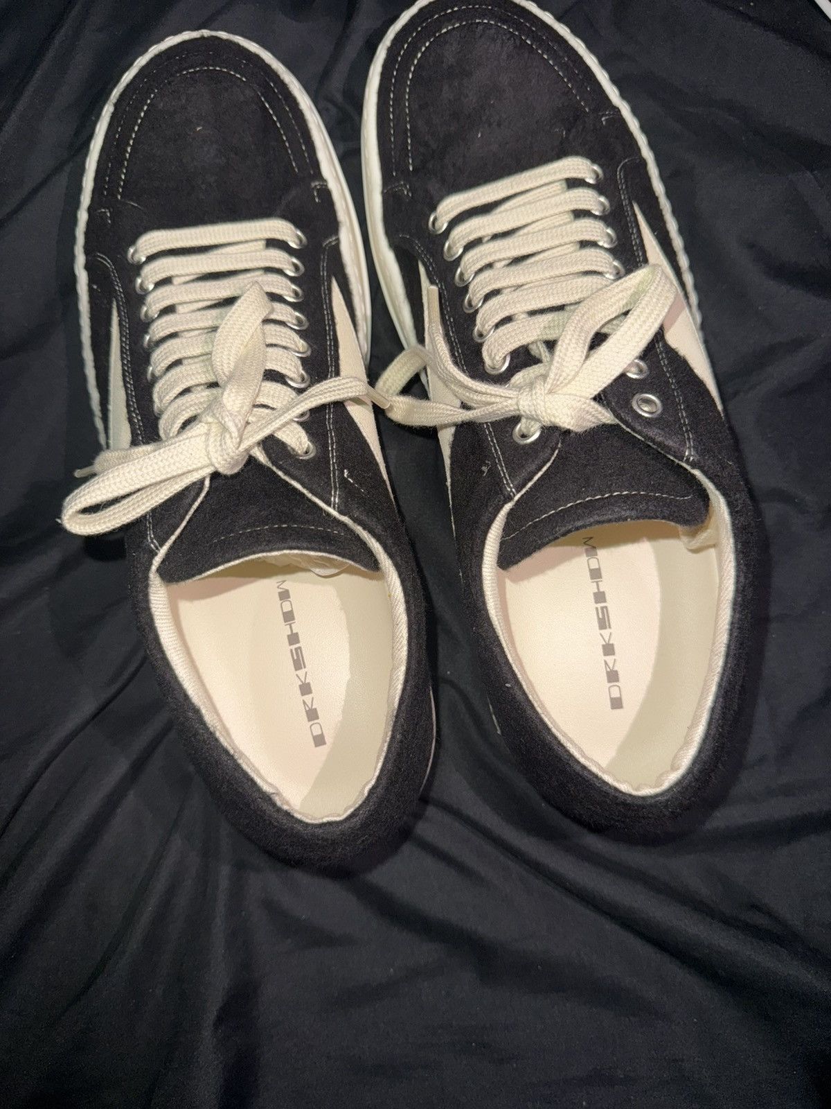 Rick Owens Rick owens DRKSHDW Vintage Low black milk Size US 11 / EU 44 - 12 Thumbnail