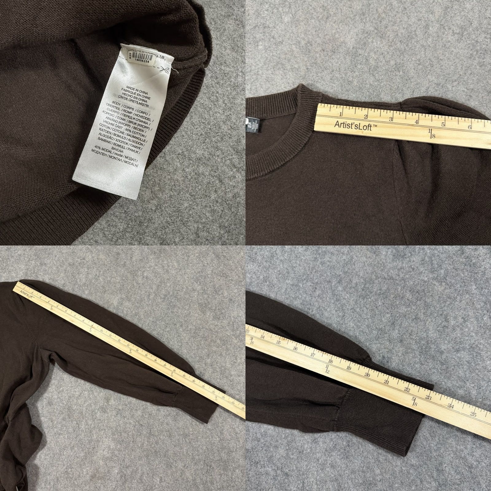 Ralph Lauren Lauren Ralph Lauren Long Puff Sleeve Self-Belt Sweater Fit Women XL Brown Size XL / US 12-14 / IT 48-50 - 9 Thumbnail