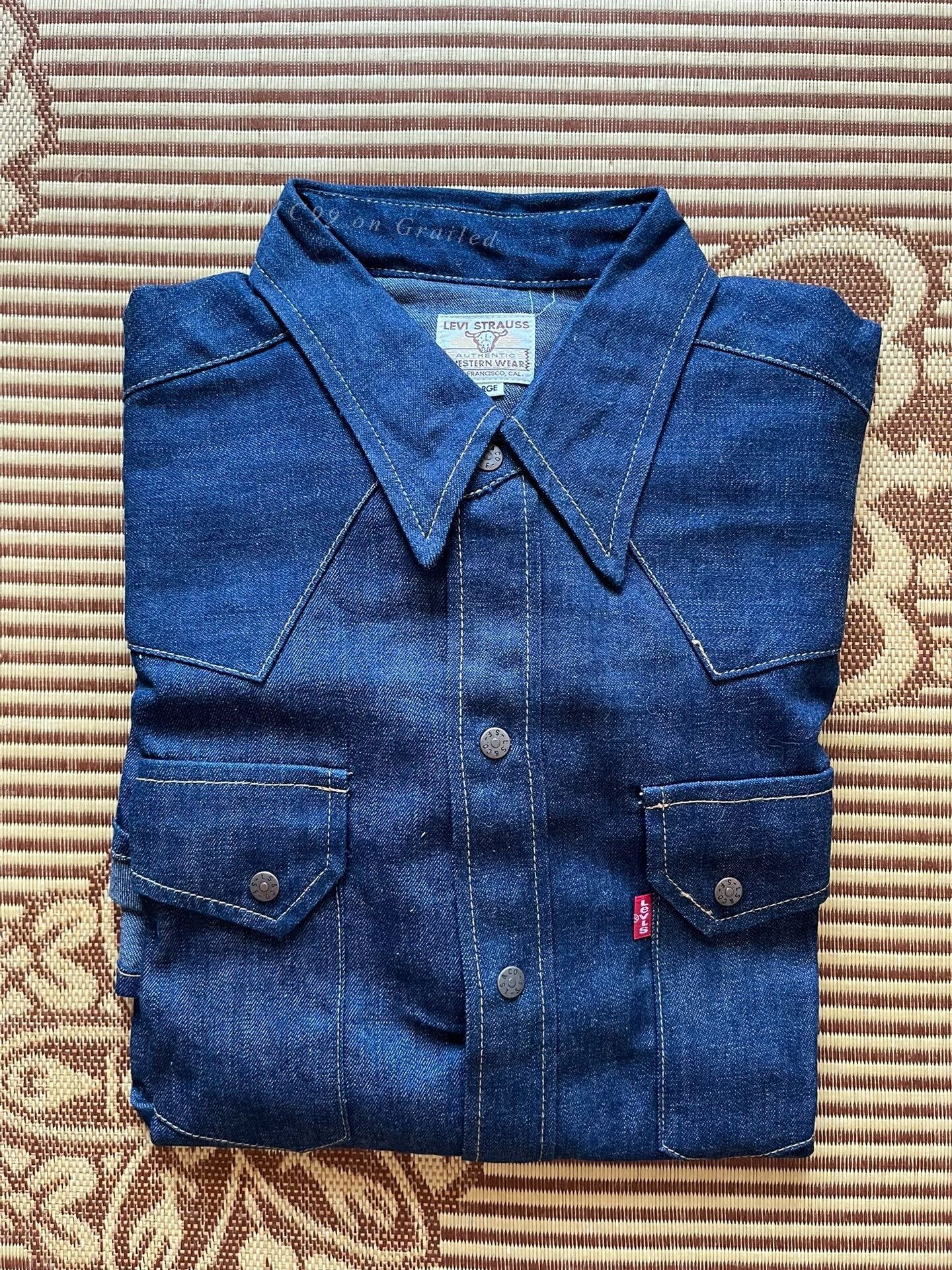 Levi's Vintage Clothing Levi's LVC Western Denim Shirt L Size US L / EU 52-54 / 3 - 1 Thumbnail