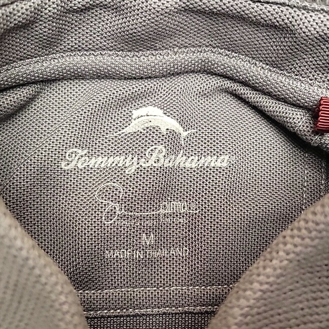 Tommy Bahama Tommy Bahama Polo Shirt Mens M Gray Textured Supima Cotton Classic Golf Casual Size US M / EU 48-50 / 2 - 4 Thumbnail