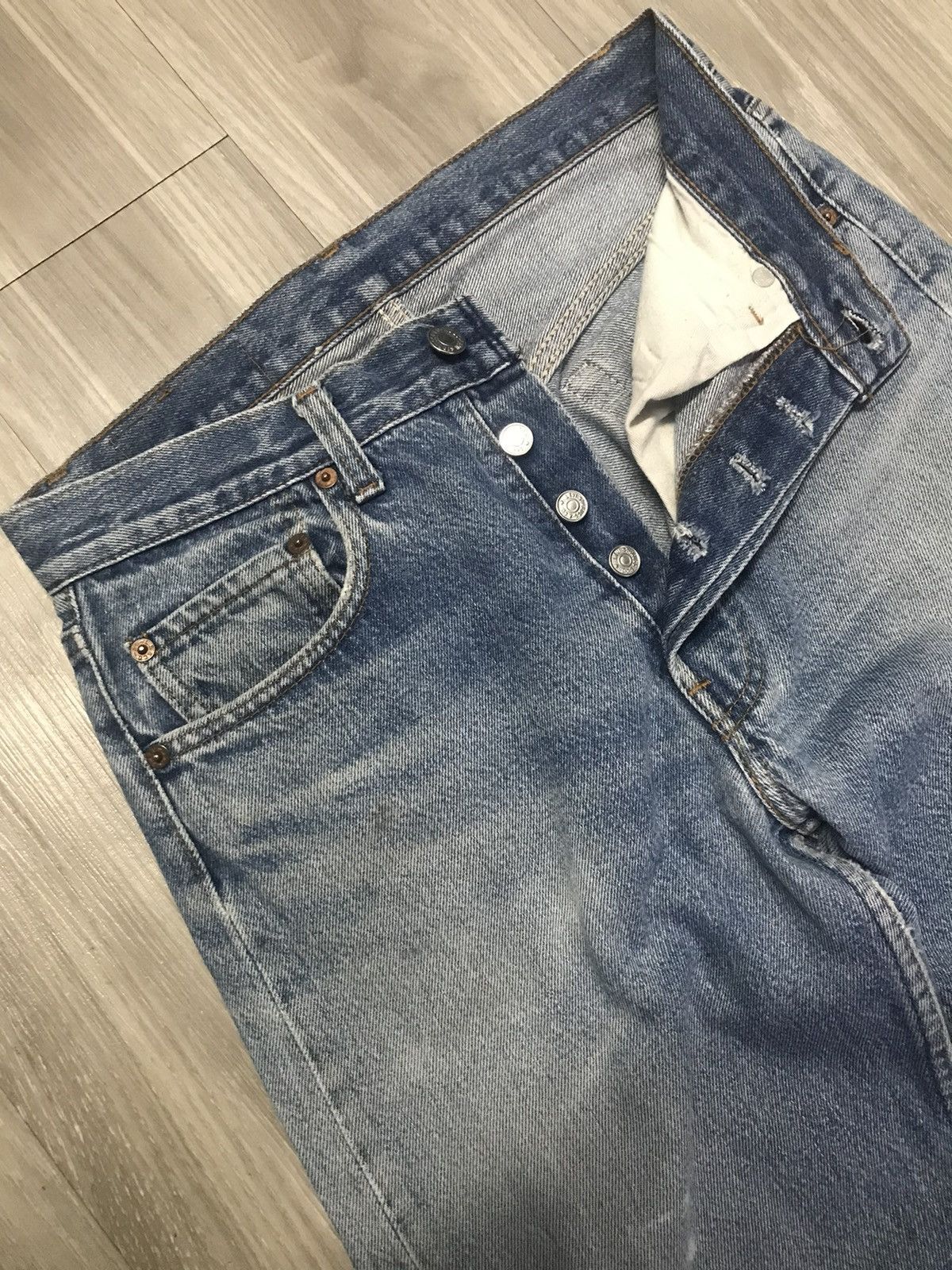 Levi's × Levi's Vintage Clothing × Vintage Vintage 80s Iconic Levis 501 Denim Jeans Size US 28 / EU 44 - 11 Thumbnail