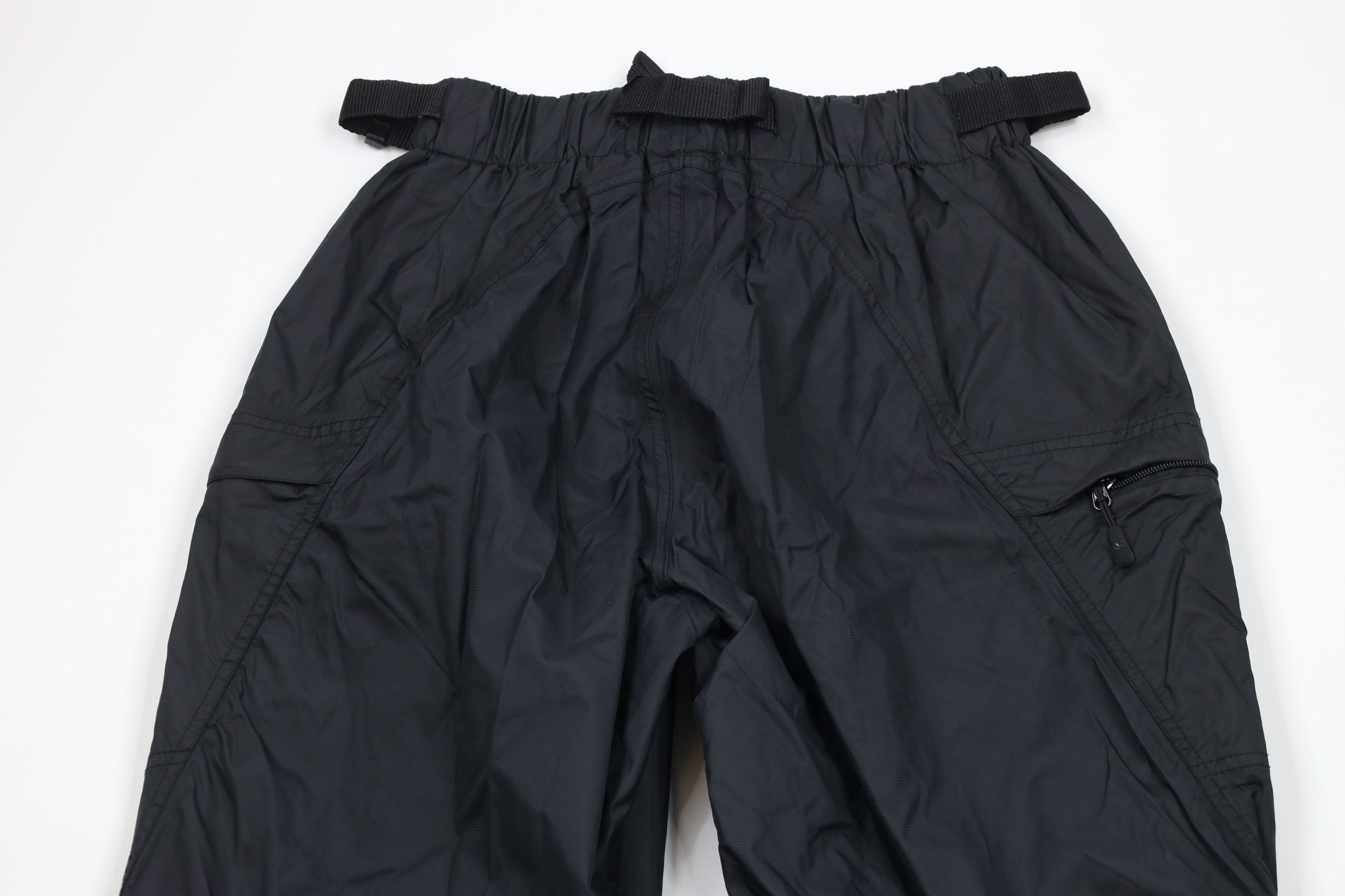 Vintage Vintage 90s Streetwear Wide Leg Cargo Rain Pants Black Size US 36 / EU 52 - 9 Thumbnail