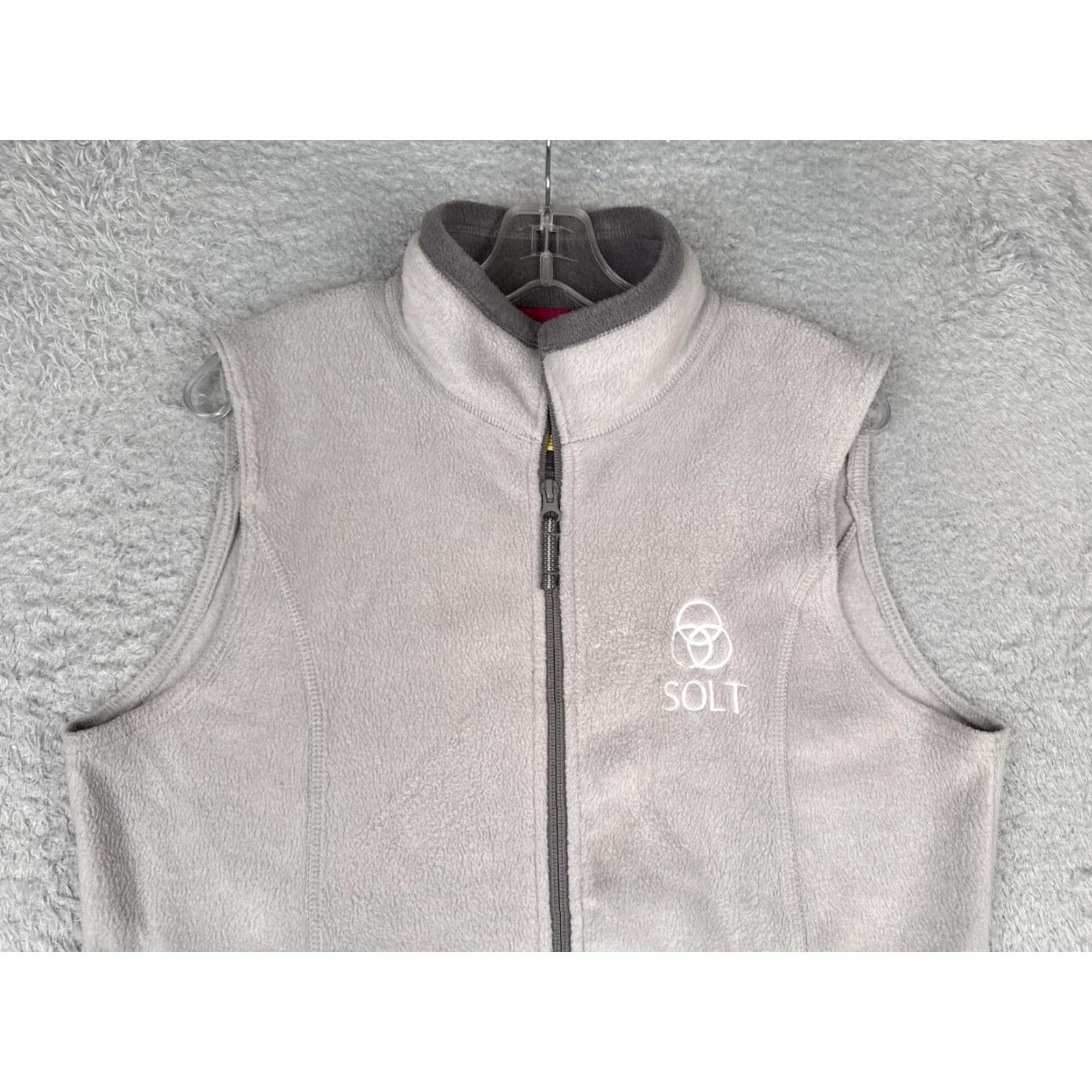 Vintage Cabela's Fleece Vest Womens Medium Gray Full Zip Pockets Outdoor SOLT Hiking Size M / US 6-8 / IT 42-44 - 7 Thumbnail