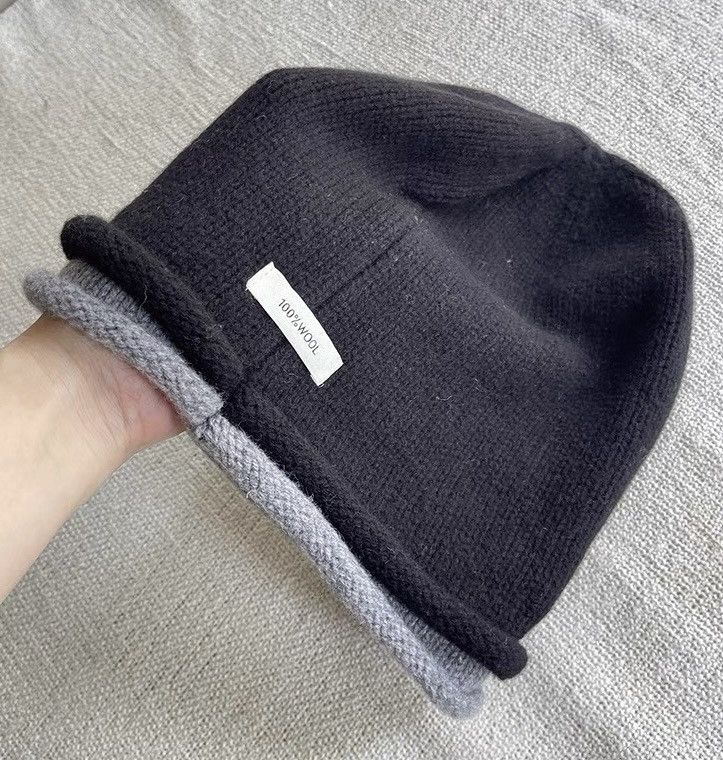 Japanese Brand Retro cleanfit vintage punk wool slouch beanie hat Size ONE SIZE - 4 Thumbnail