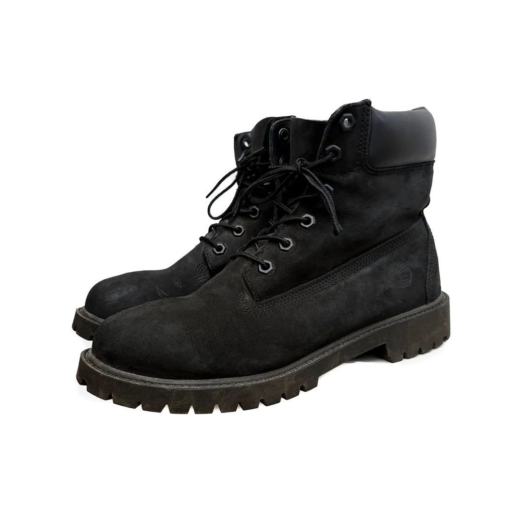 Timberland Timberland 1990 90s Vintage Black Nubuck 6.5 Boots Shoes Size US 6.5 / IT 36.5 - 1 Thumbnail