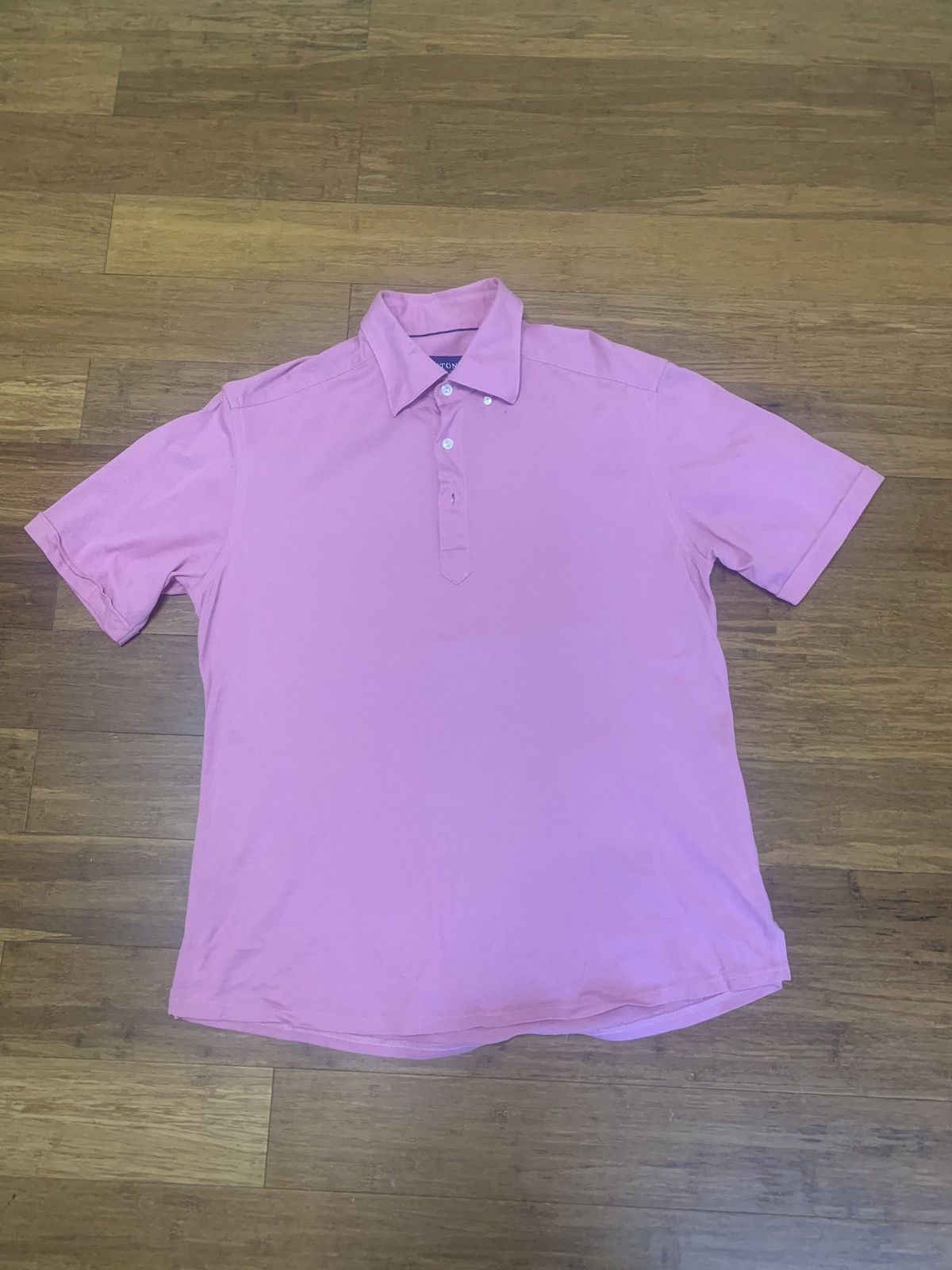 Eton ETON Slim Fit Pink Polo Shirt Size US L / EU 52-54 / 3 - 1 Thumbnail