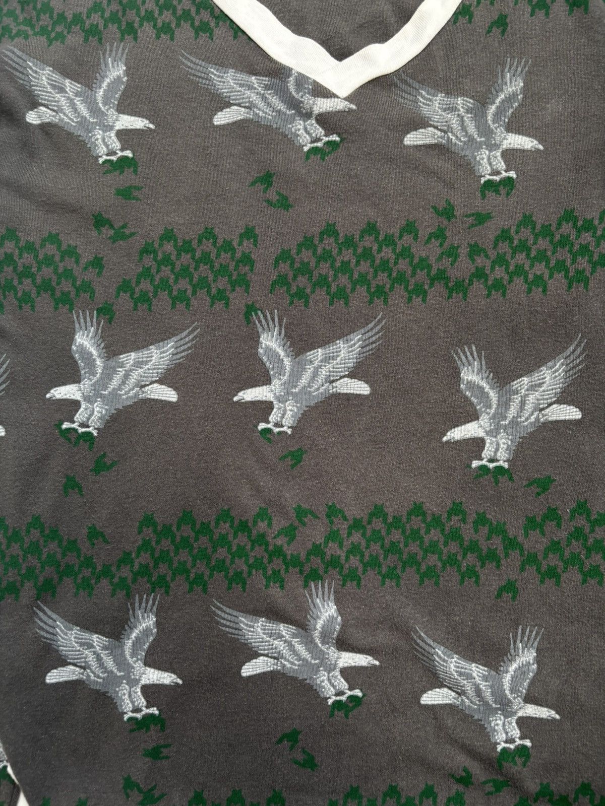 Maison MIHARA YASUHIRO V-Neck Eagle Graphic T-shirt Size US M / EU 48-50 / 2 - 2 Thumbnail