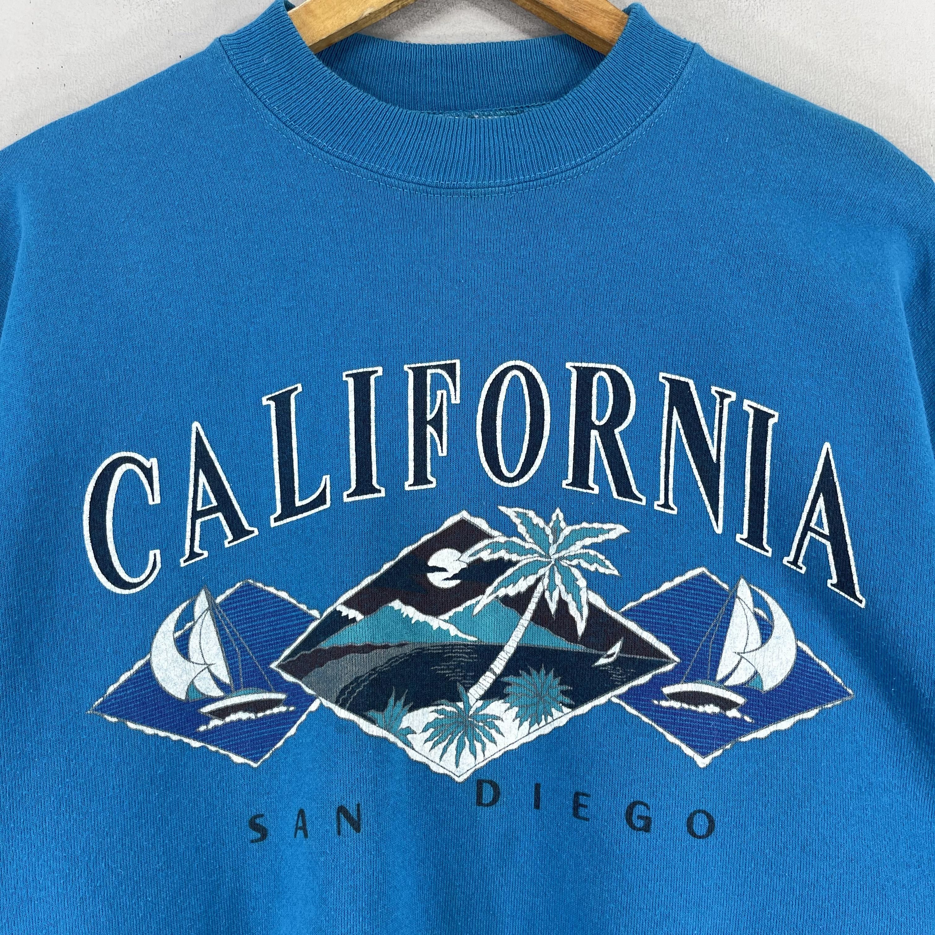 Vintage Vintage 1990s SAN DIEGO California Printed Sweatshirt Size US XL / EU 56 / 4 - 2 Thumbnail