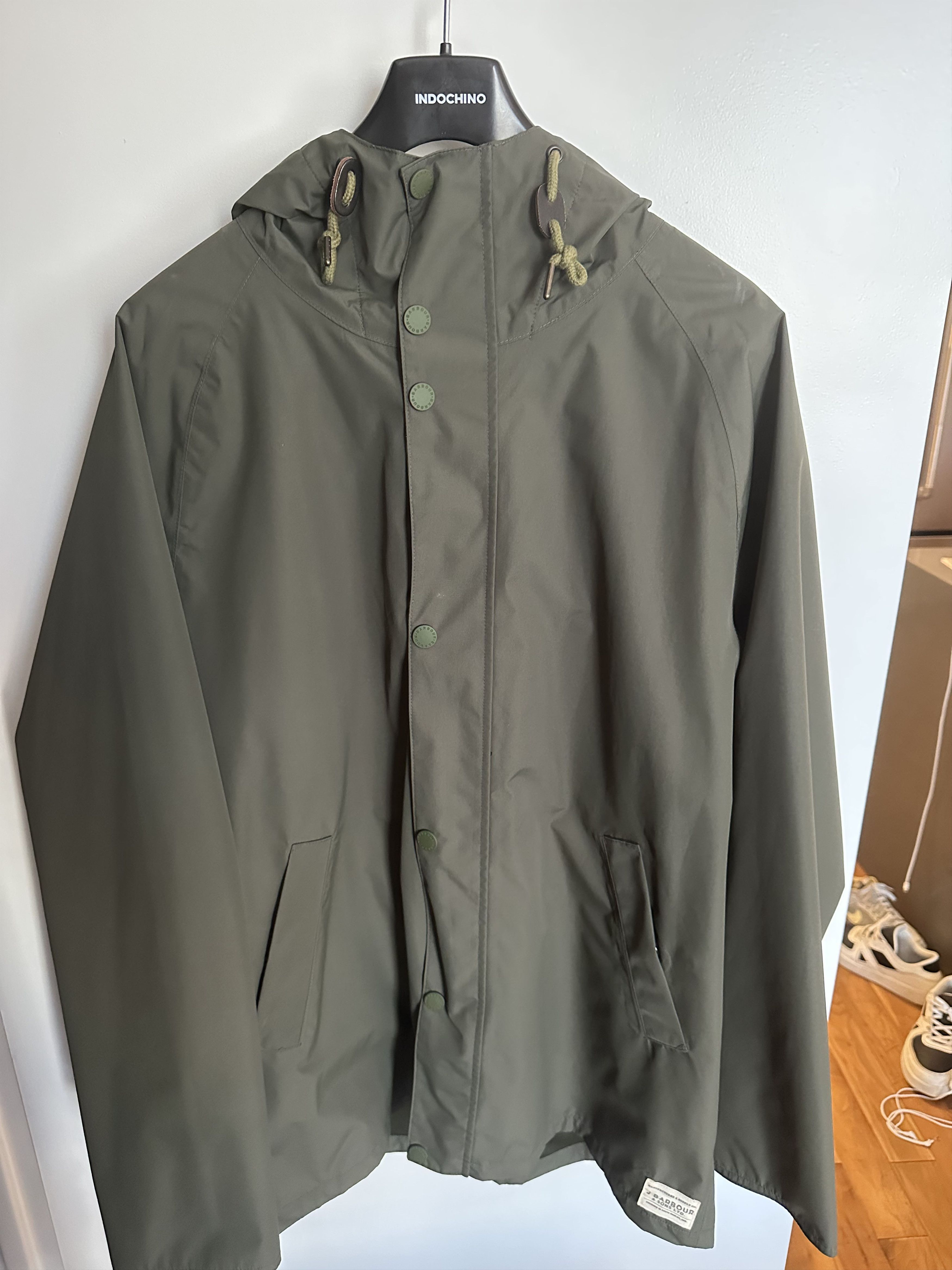 Barbour Barbour Hooded Mac Rain Jacket Green Size US XL / EU 56 / 4 - 1 Thumbnail