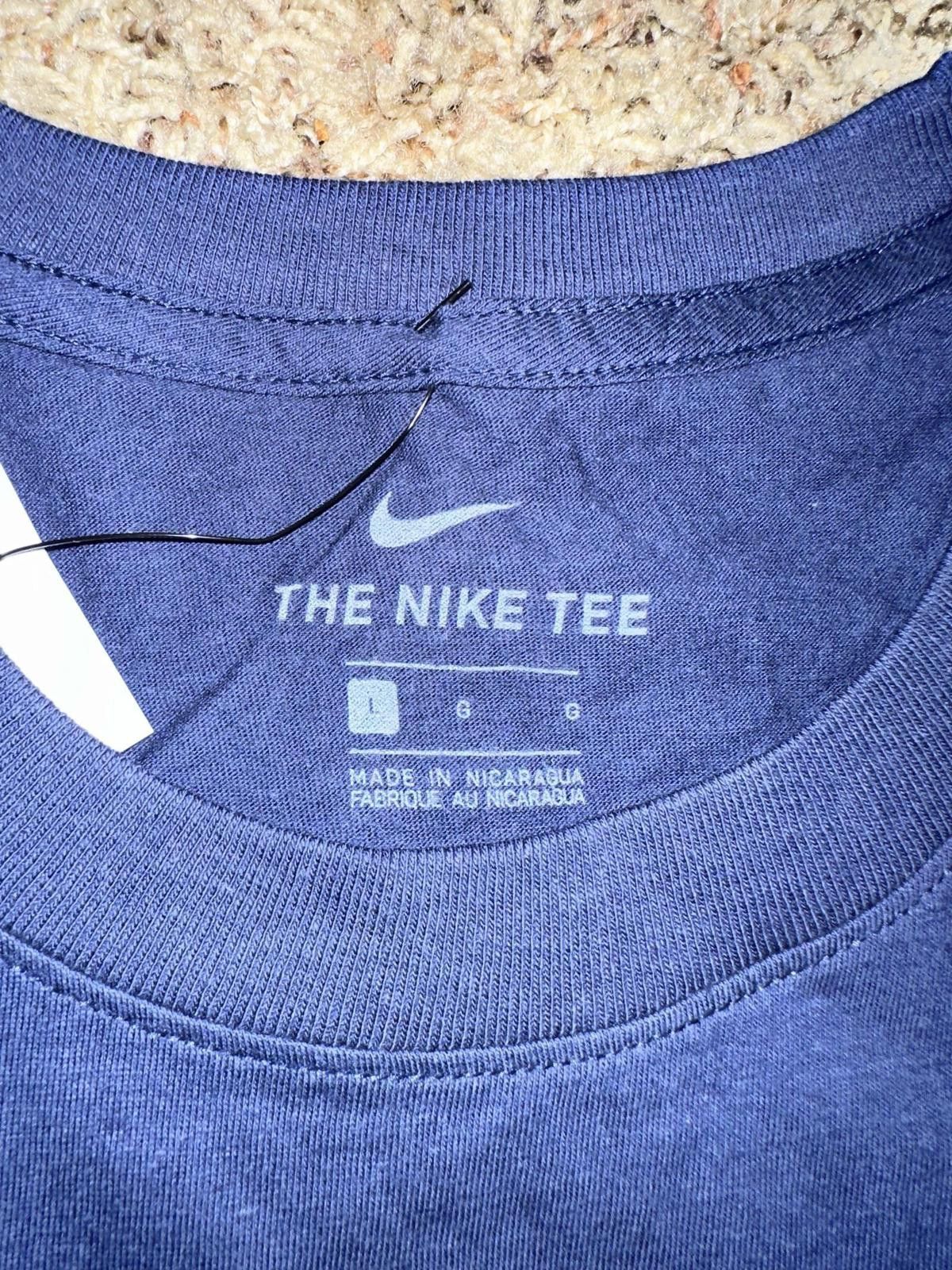 Nike Men's Milwaukee Brewers Nike Navy City Connect Wordmark T-Shirt Size US L / EU 52-54 / 3 - 3 Thumbnail