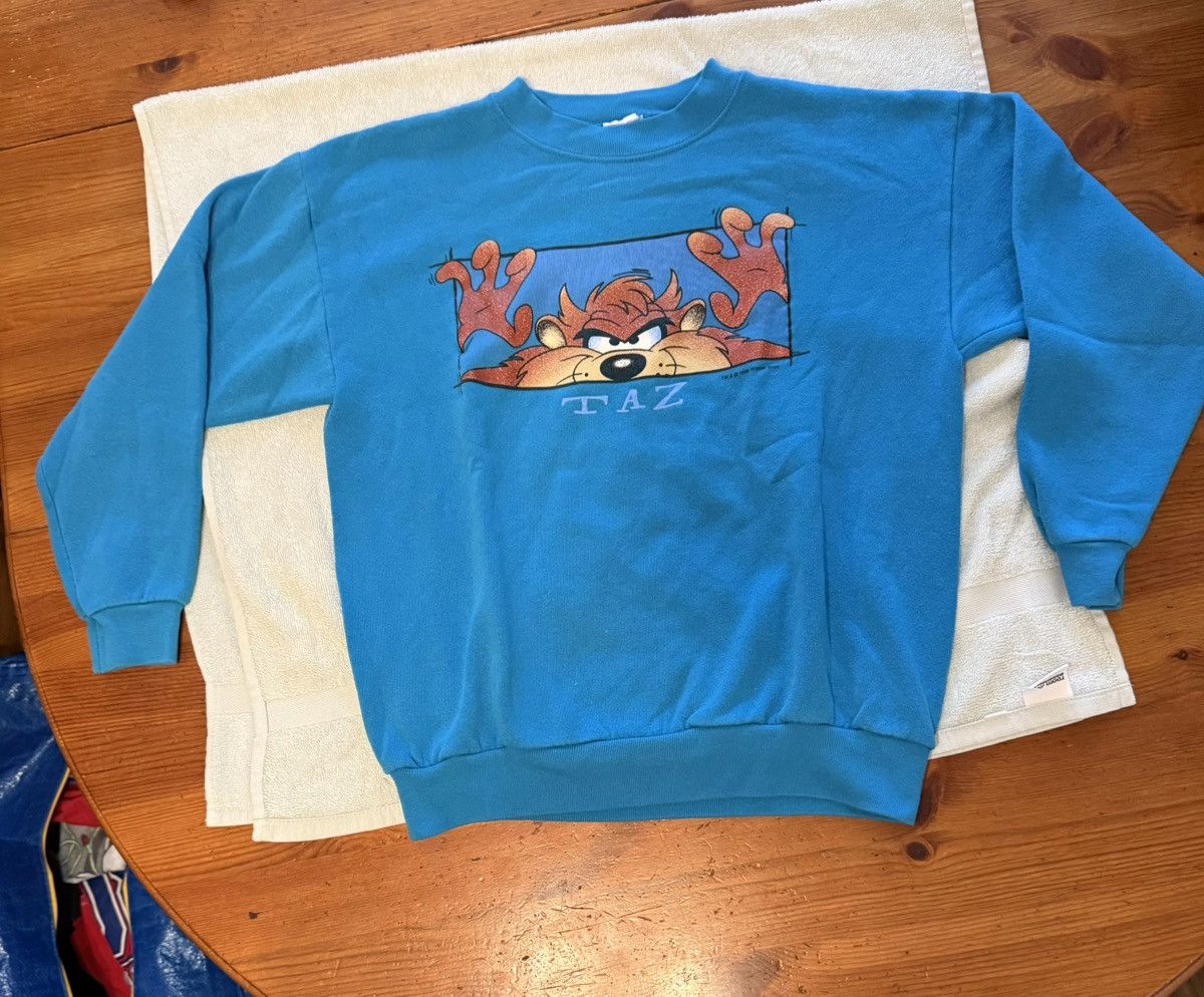 Cartoon Network × Vintage Tasmanian Devil (Taz) Sweater Size US S / EU 44-46 / 1 - 1 Thumbnail