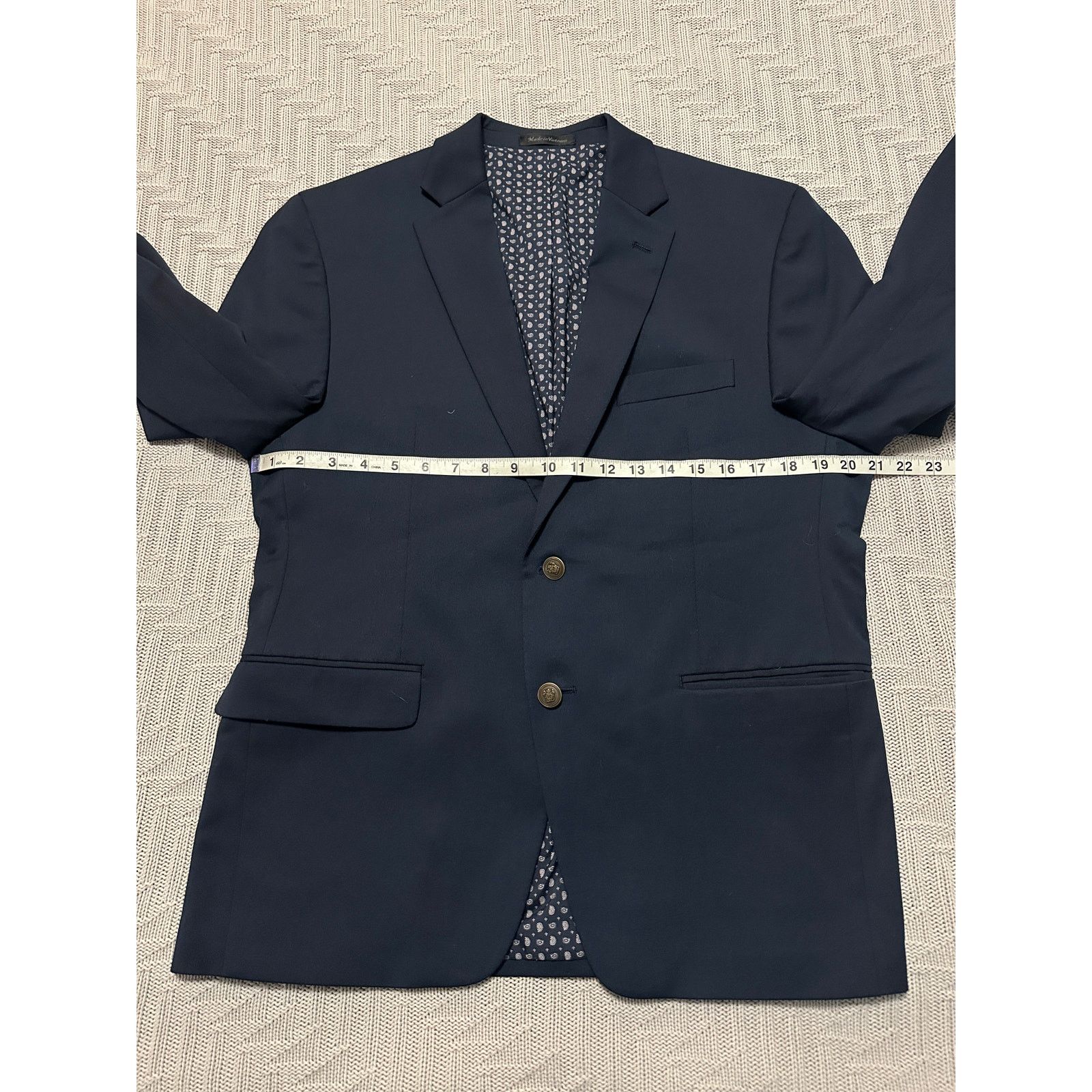 Chaps Chaps navy two button blazer size 40S Size 40S - 6 Thumbnail