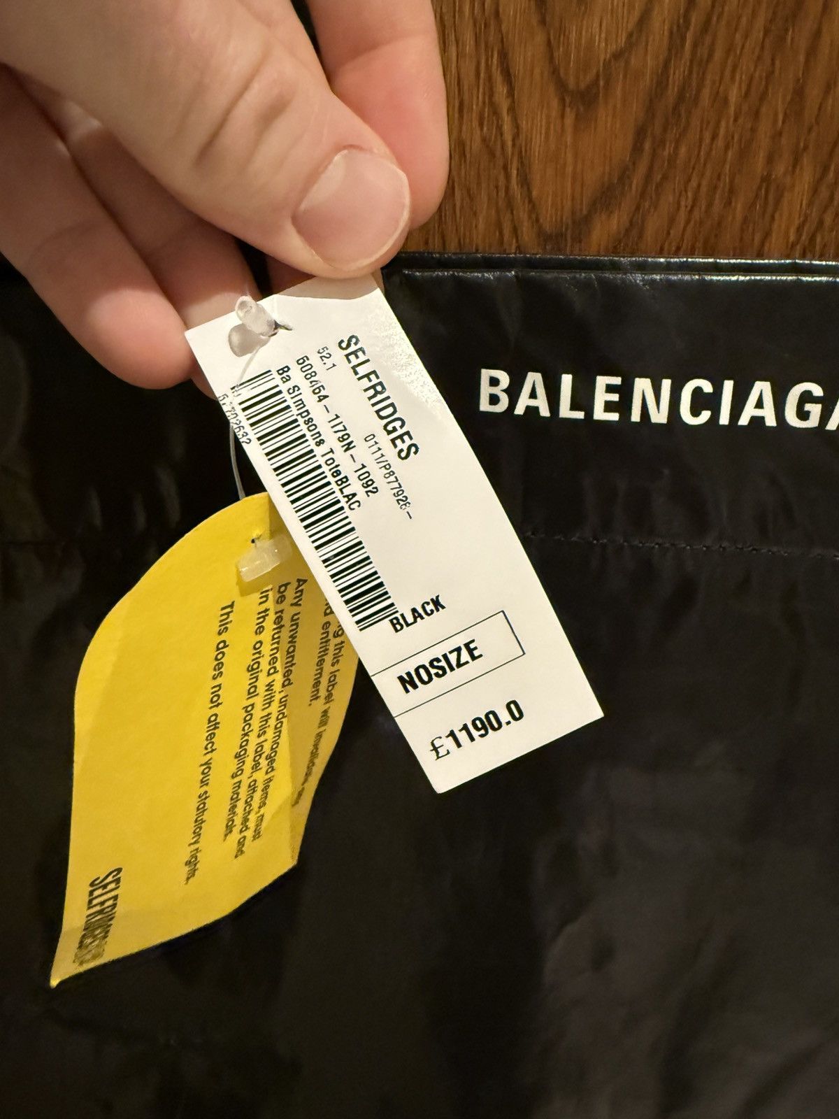 Balenciaga Balenciaga The Simpsons black tote bag bondage Keychain ring Size ONE SIZE - 15 Thumbnail