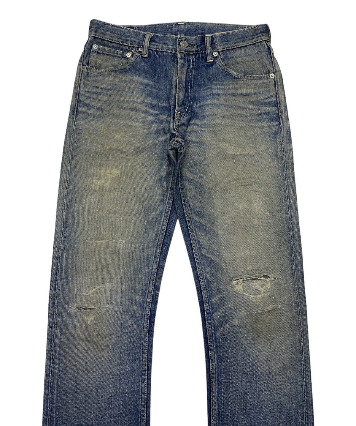 Visvim VISVIM 03D3 DAMAGE DISTRESSED DENIM JEANS Size US 31 - 3 Thumbnail