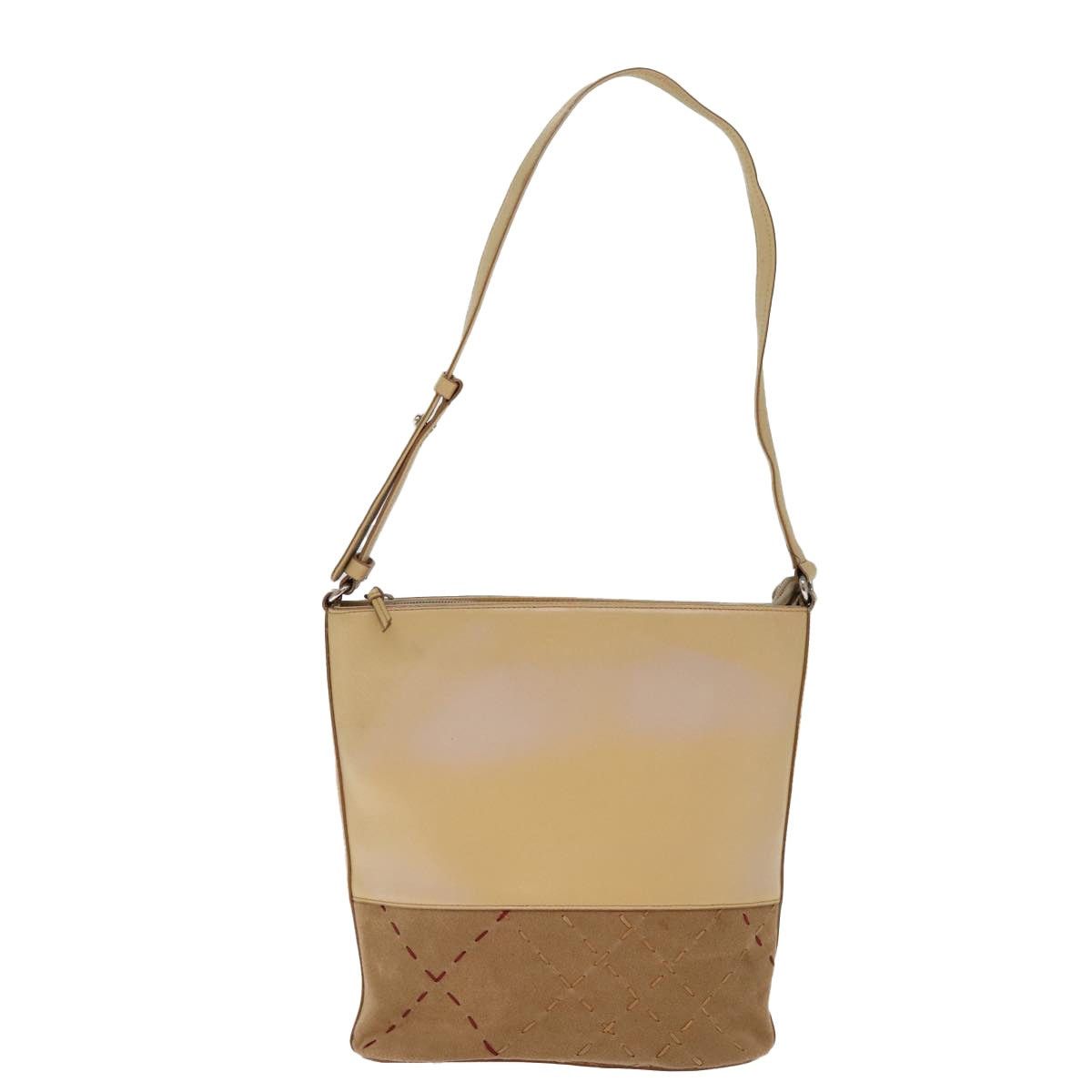 Burberry Burberry Shoulder Bag Suede Leather Beige Size ONE SIZE - 13 Thumbnail