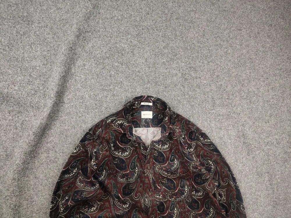 Gant Gant Paisley Corduroy Button Shirt Plumped Vintage RRL Style Size US XL / EU 56 / 4 - 1 Thumbnail