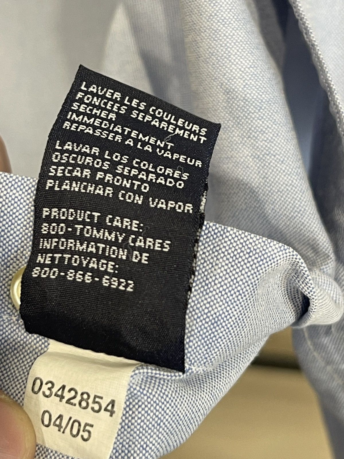Tommy Hilfiger Vintage Tommy Hilfiger Oxford Shirt Blue Button Down Size M Size US M / EU 48-50 / 2 - 7 Thumbnail