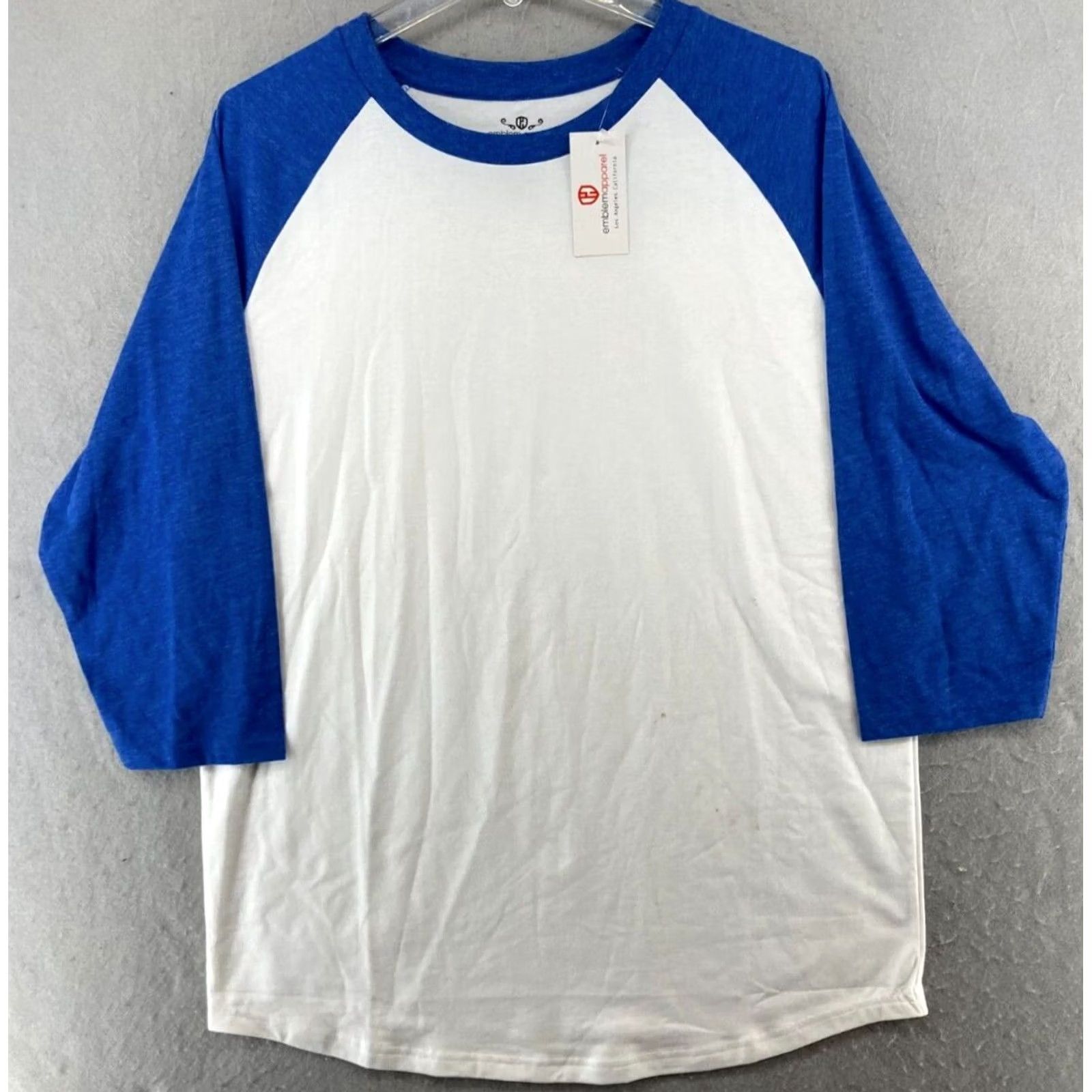 Vintage Emblem Apparel Mens Baseball Shirt L Blue 3/4 Sleeve NWT Shirt Mens Blue 3/4 Sleeve Baseball Shirt NWT Emblem Apparel Blue L Size US L / EU 52-54 / 3 - 2 Thumbnail