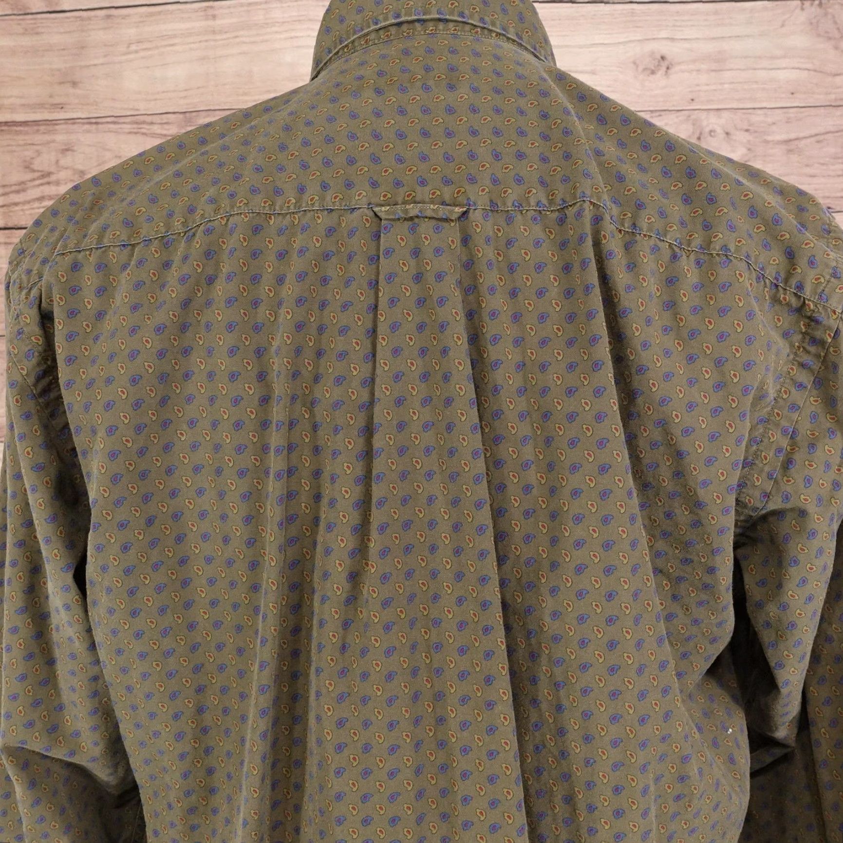 Nautica Vintage Nautica Shirt Mens Medium Green Paisley Button Up Classic Fit Cotton Size US M / EU 48-50 / 2 - 5 Thumbnail