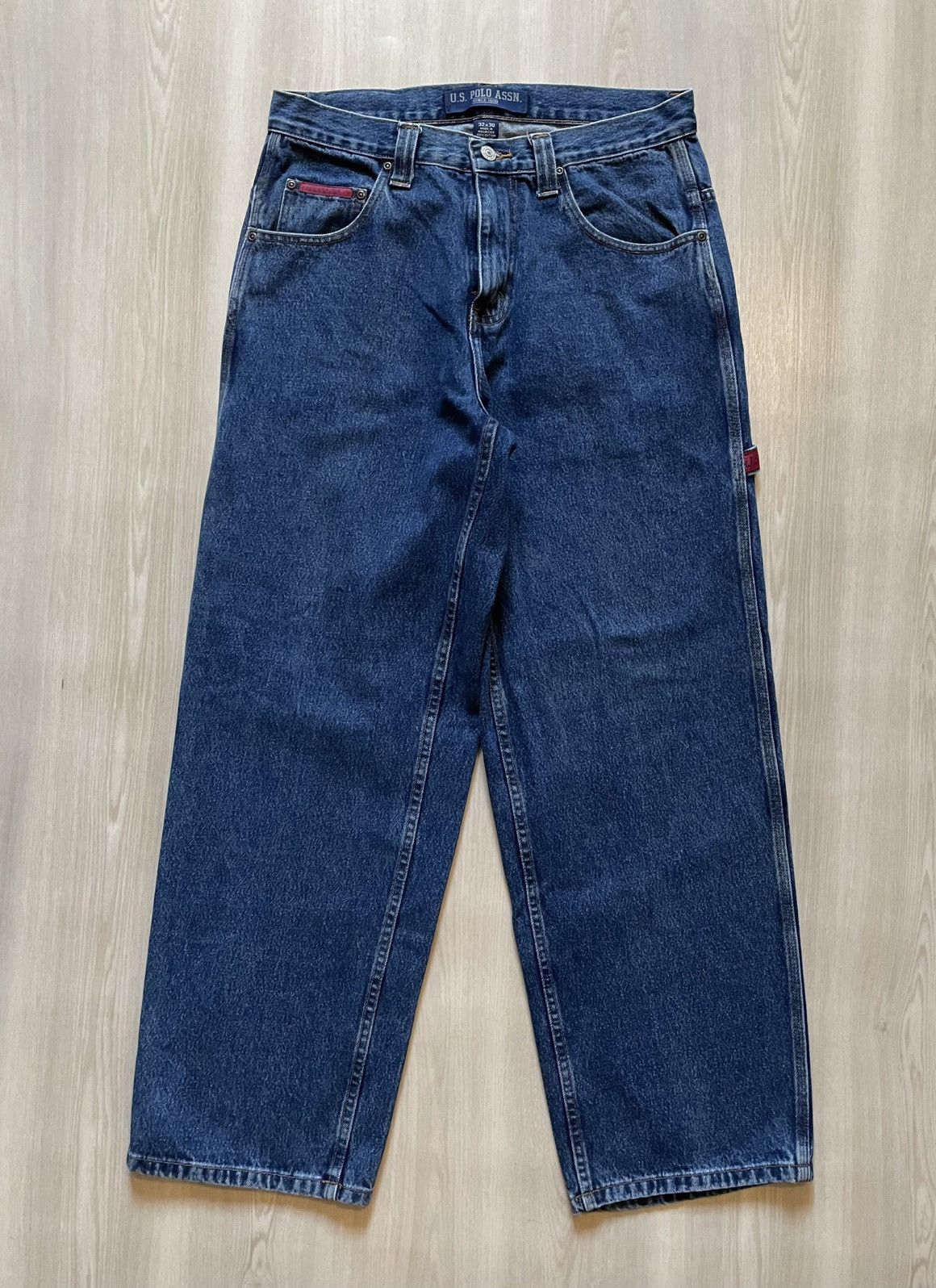 U.S. Polo Assn. Vintage US Polo Assn Carpenter Jeans Sz 32x30 Baggy Size US 32 / EU 48 - 2 Thumbnail