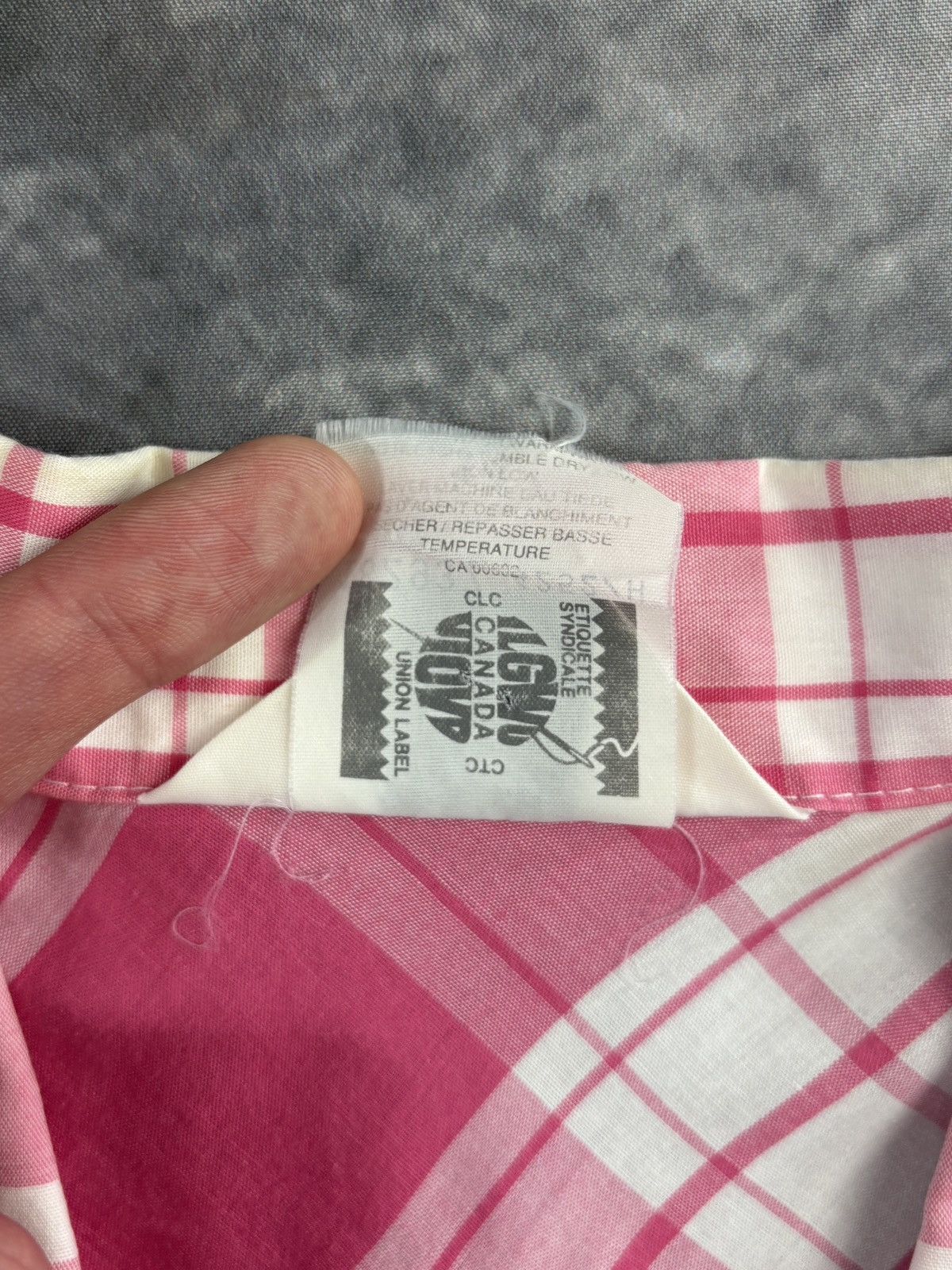 Vintage 80s Vintage Pink Plaid Polo Shortsleeve Koret Union Made 50s Size US XS / EU 42 / 0 - 6 Thumbnail