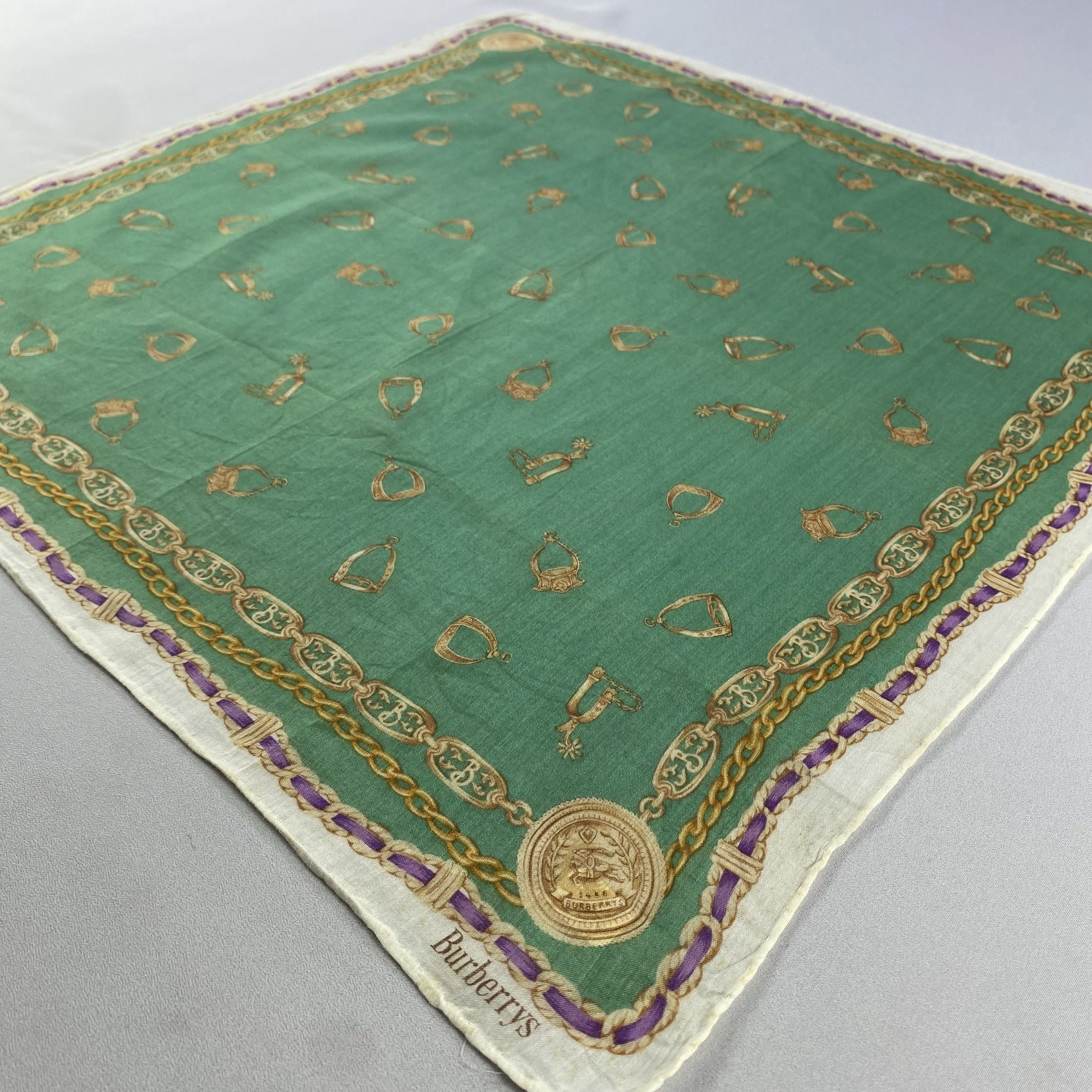 Burberry × Vintage Burberry Bandana/ Handkerchief / Neckerchief Size ONE SIZE - 2 Thumbnail