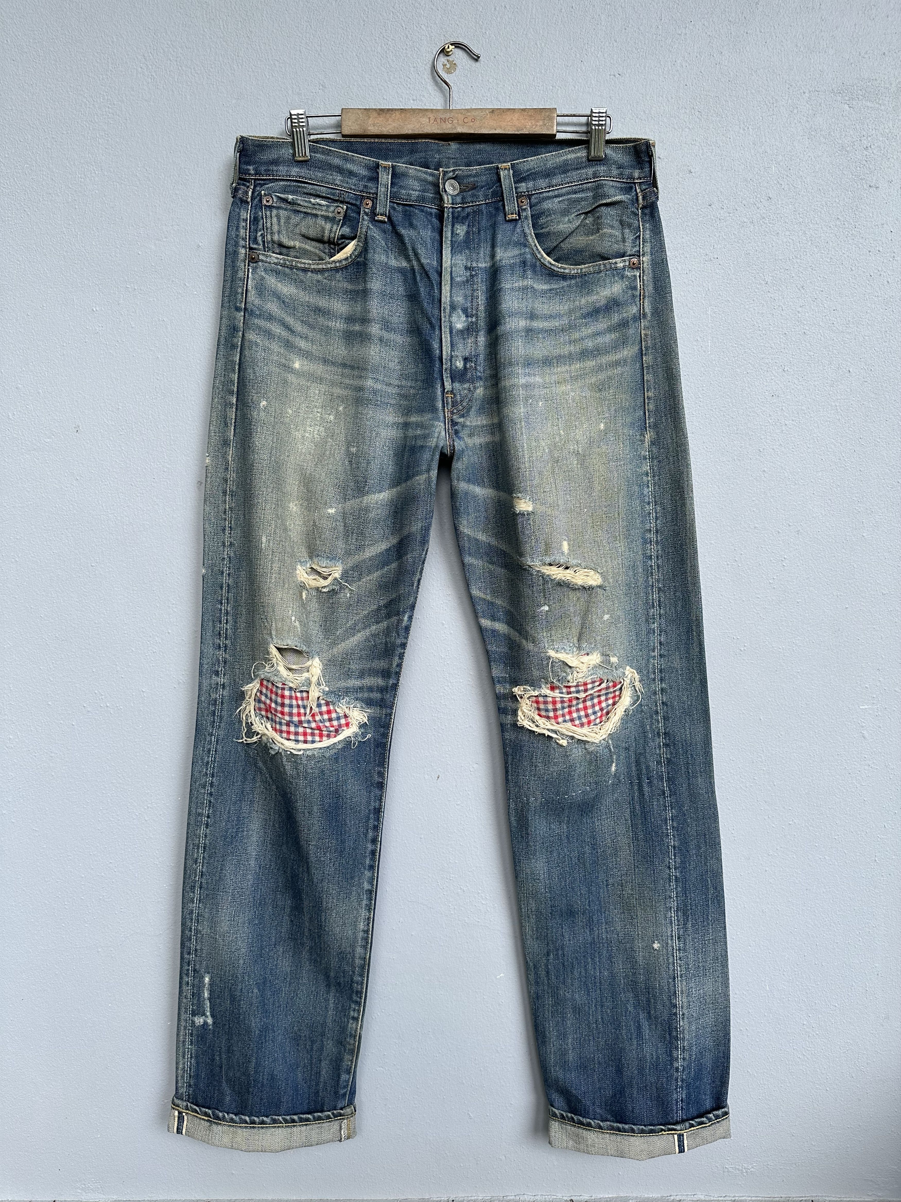 日本製 LVC LEVI'S - 501 66 BIG E 1971 MODEL Levi's Vintage Clothing LVC 501 1966 Selvedge Denim Blue
