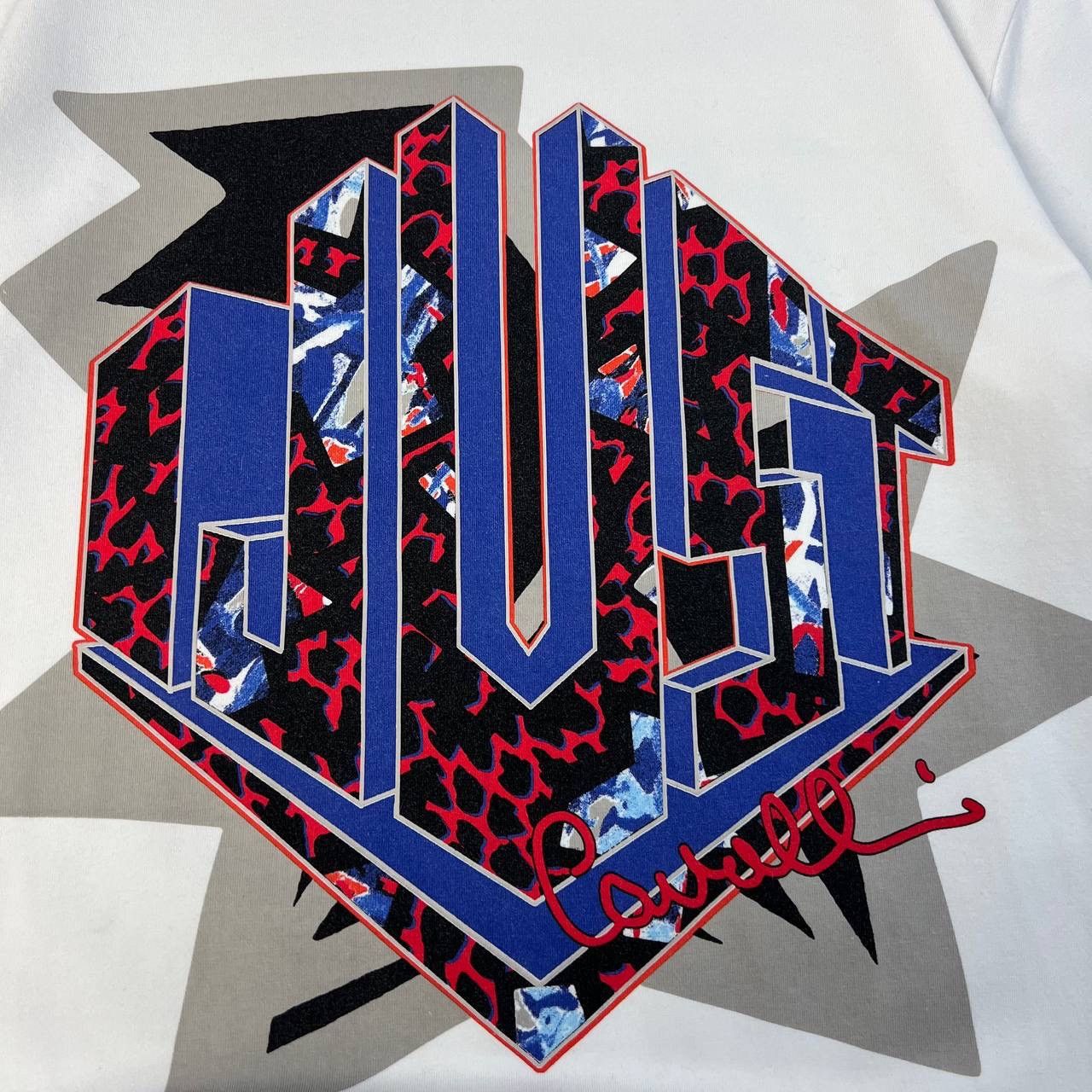 Just Cavalli Just Cavalli Luxury 3D Big Logo T-Shirt Streetwear 1TS50 Size US L / EU 52-54 / 3 - 3 Thumbnail